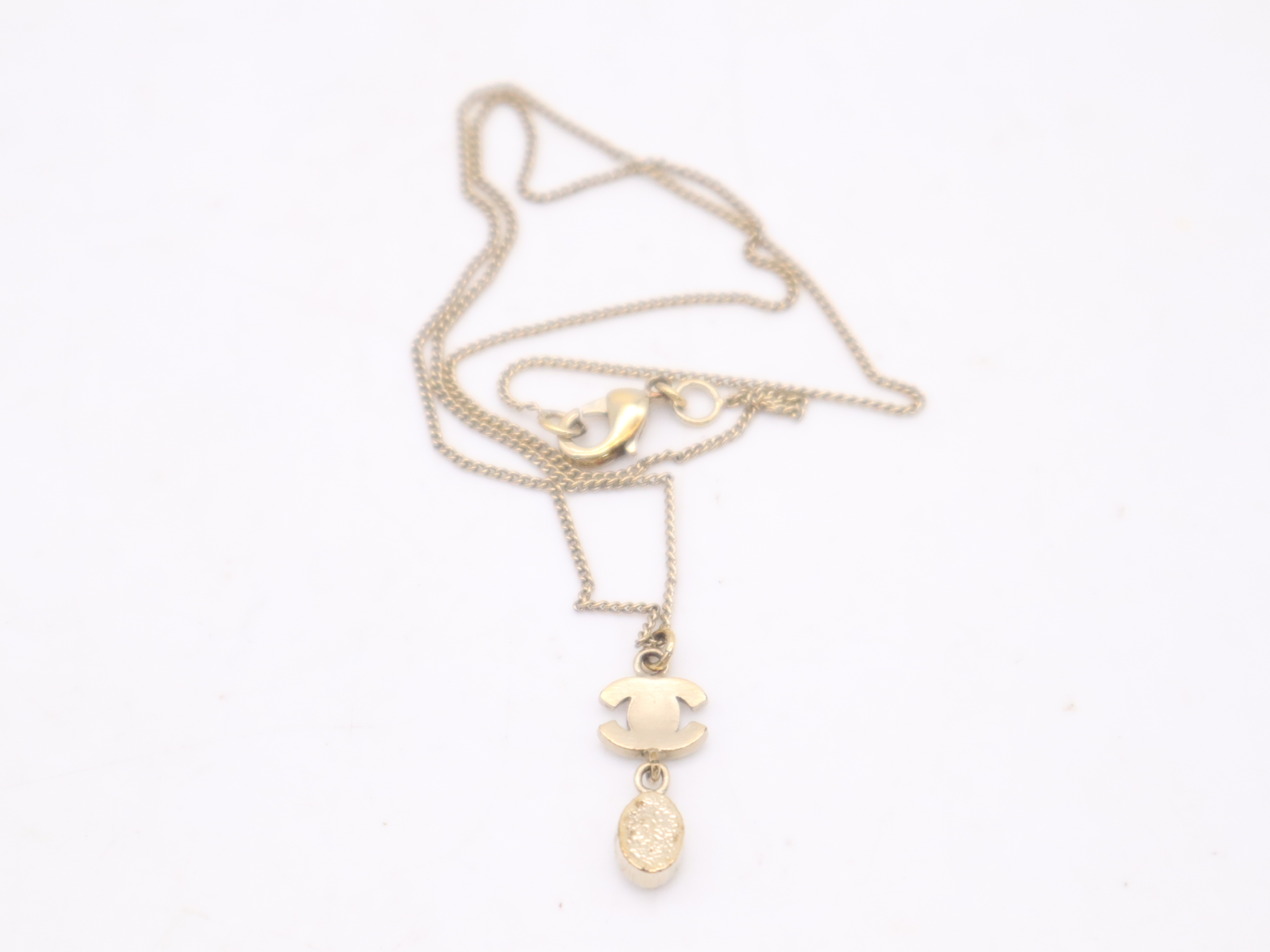 GP/Rhinestone/Jeweled Coco Mark Necklace (with box) — view 2
