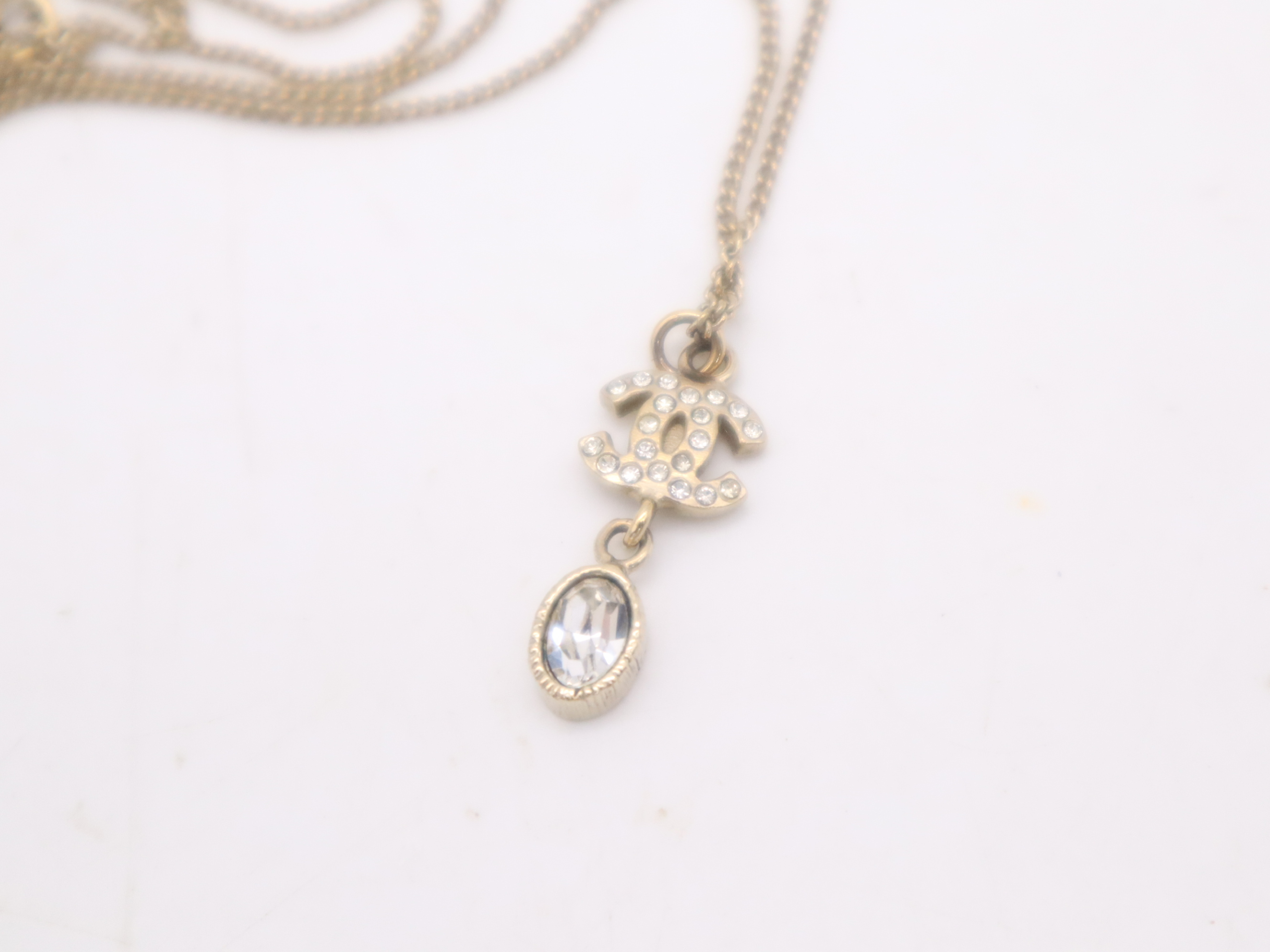 GP/Rhinestone/Jeweled Coco Mark Necklace (with box) — view 8