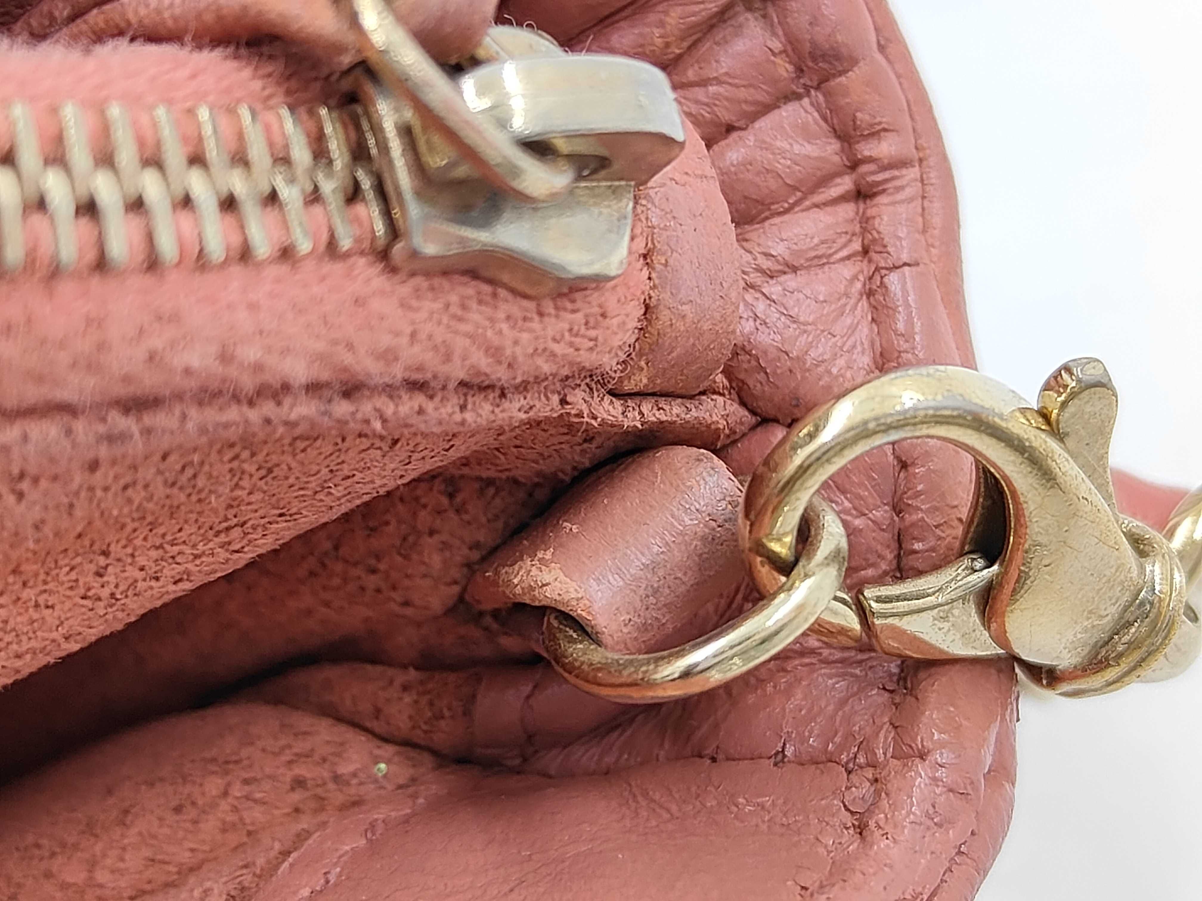 Coco Mark Mini Matelassé Valentine Chain Shoulder Bag Pink Shoulder Bag — view 12