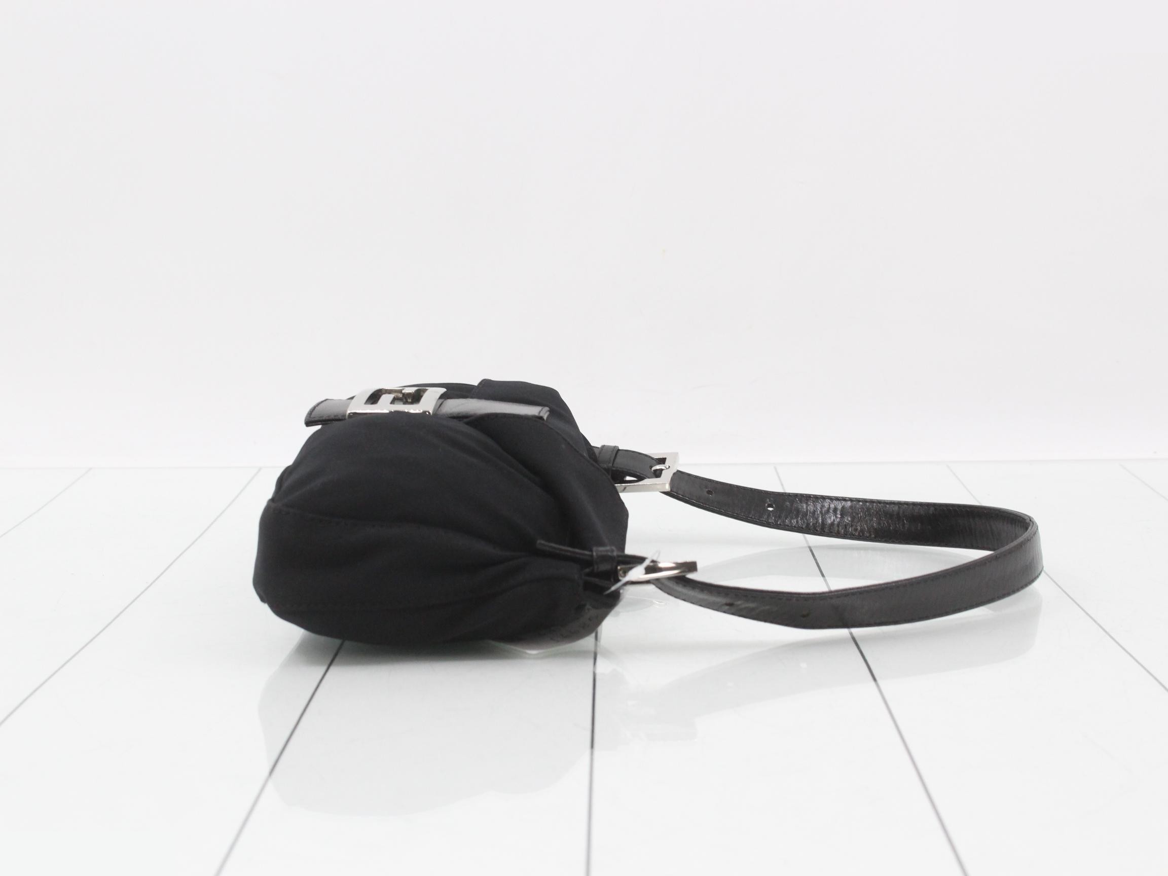 Cotton Mamma Bucket One-Shoulder Bag, Black — view 3