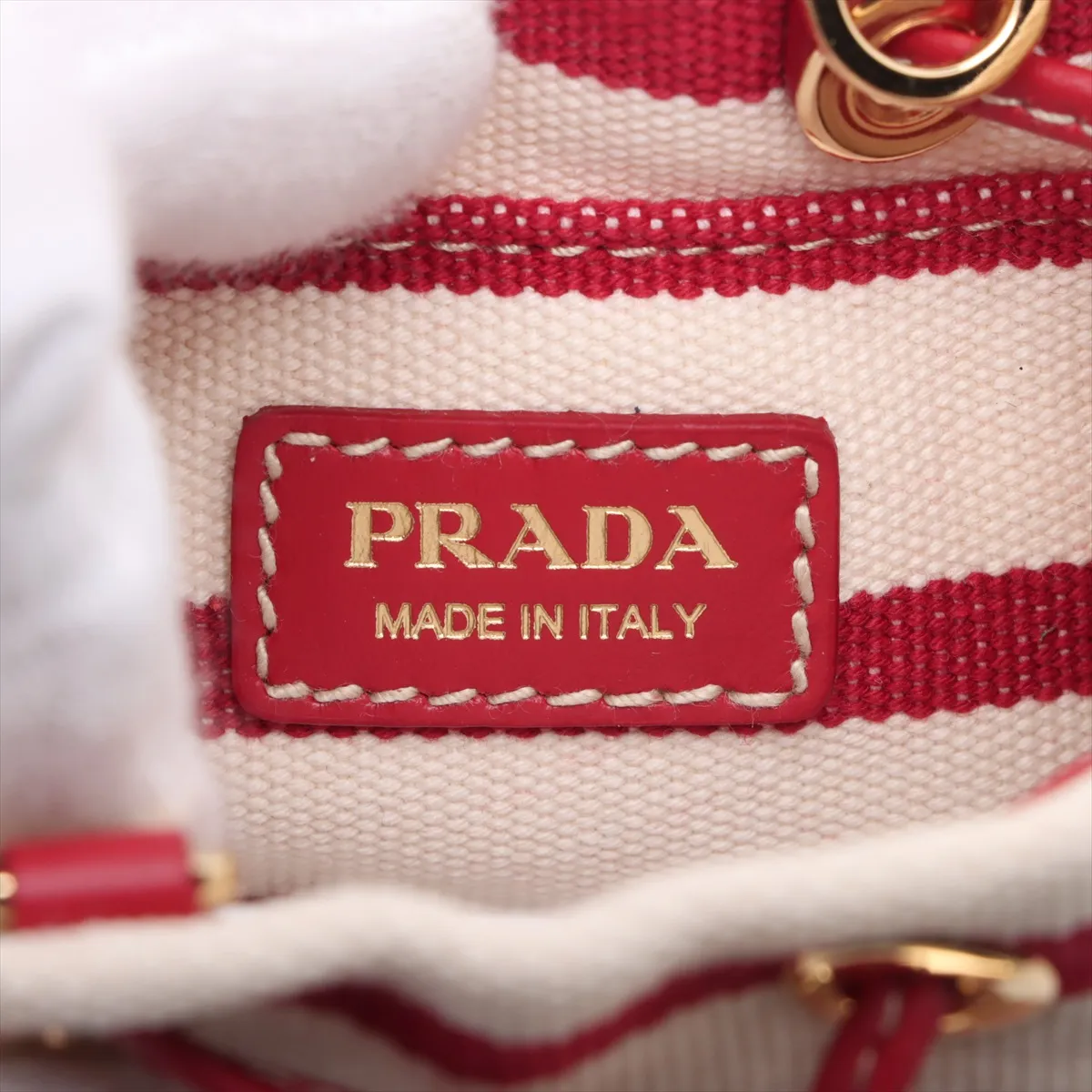 canvas x jute chain shoulder bag beige x red 1NR16H — view 7