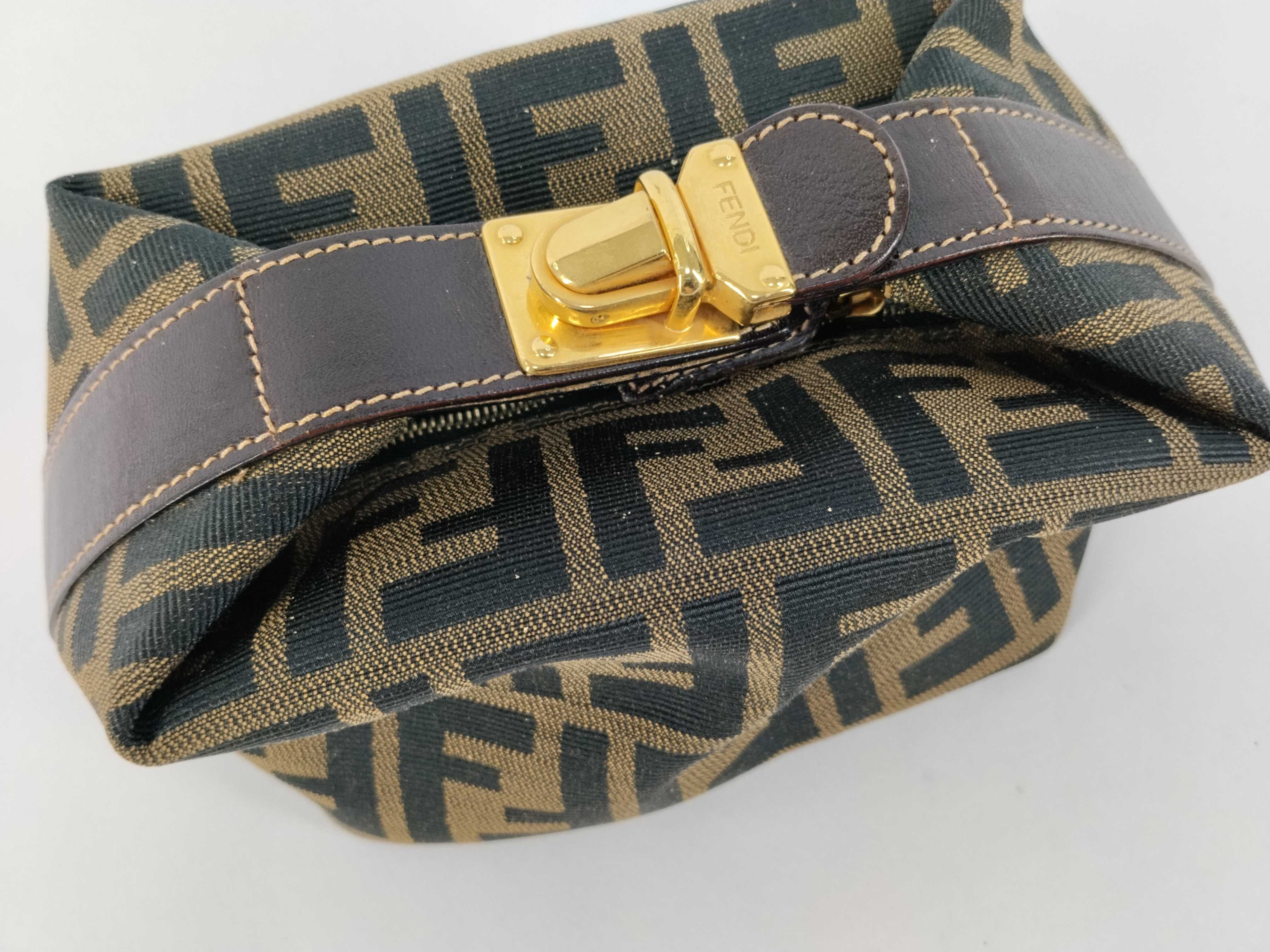 Zucca pattern Fendi Zucca handbag vanity brown handbag — view 3