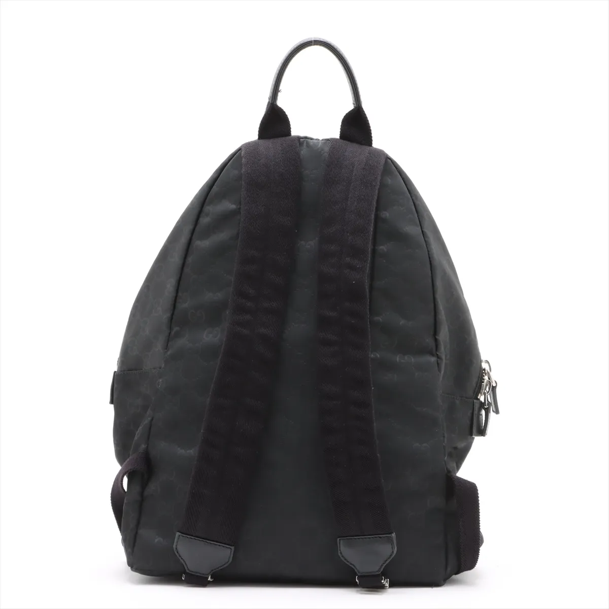 GG nylon x leather backpack/rucksack black 190278 — view 2