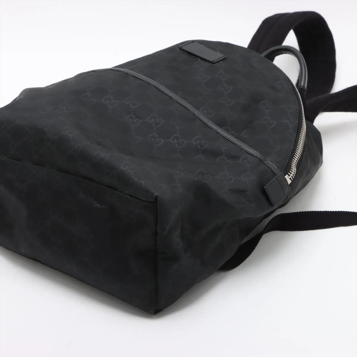 GG nylon x leather backpack/rucksack black 190278 — view 3