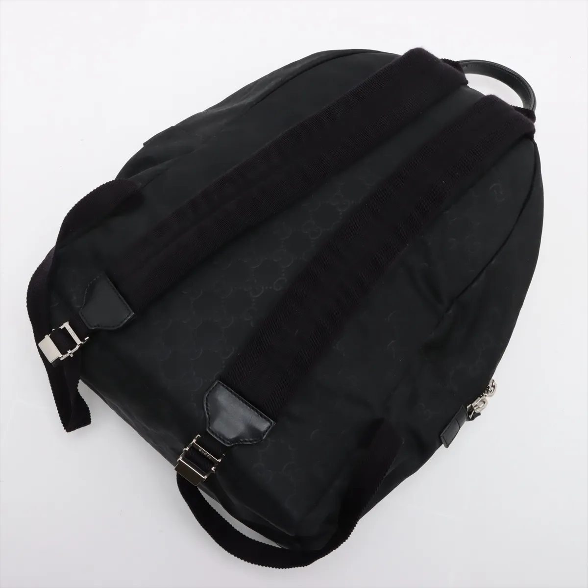 GG nylon x leather backpack/rucksack black 190278 — view 5