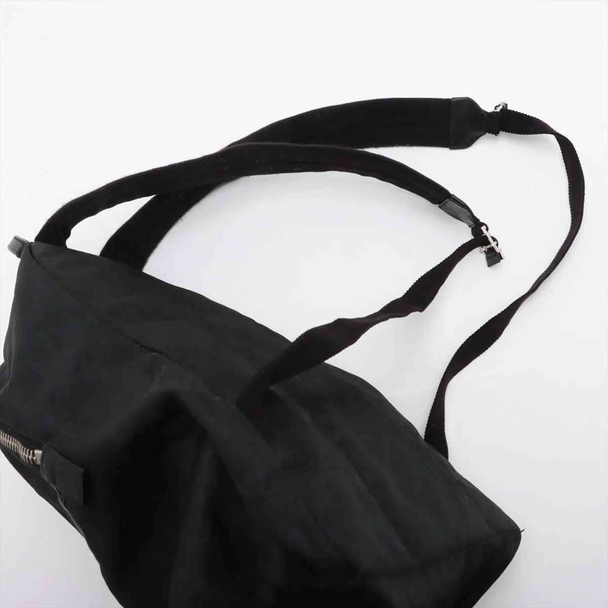 GG nylon x leather backpack/rucksack black 190278 — view 6