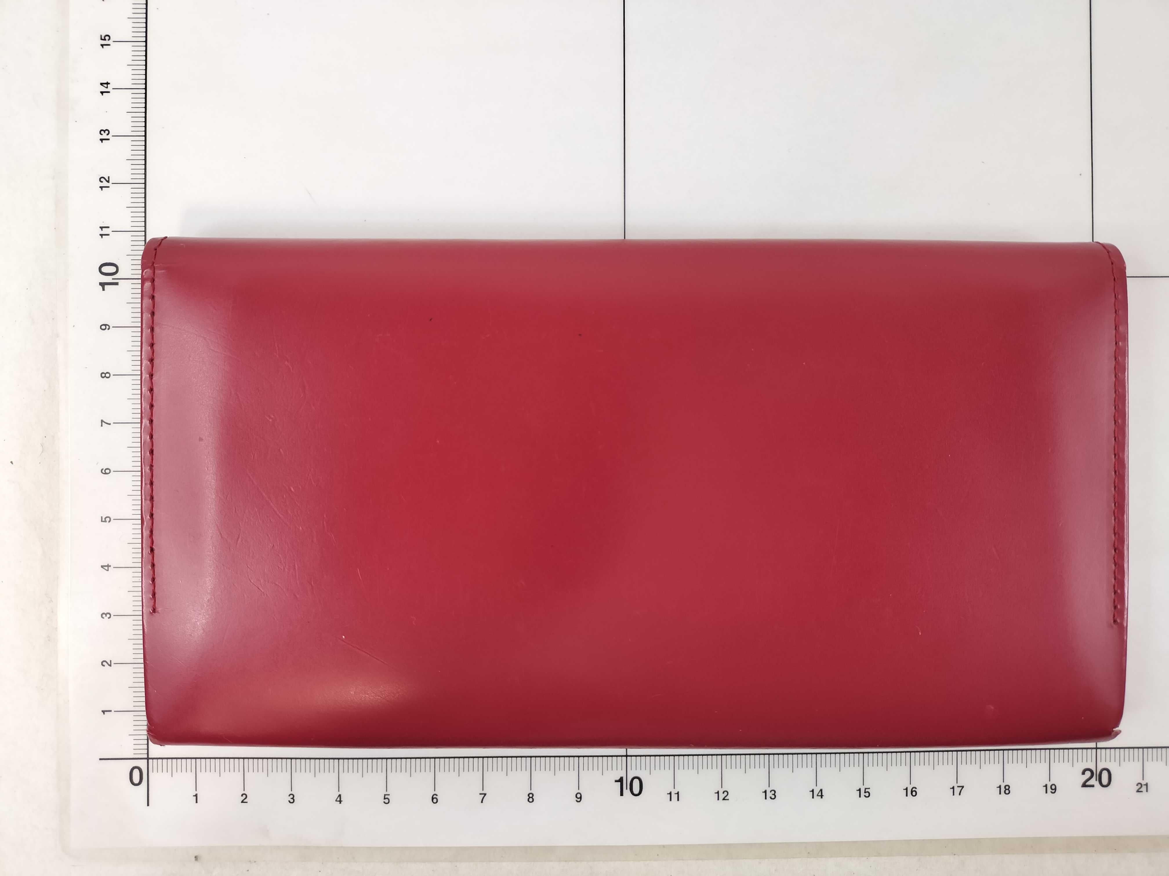 Leather Long Wallet, Check Pattern — view 2