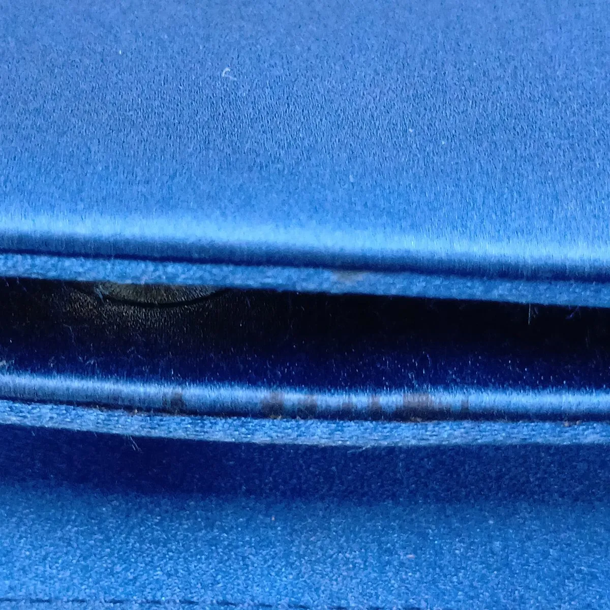 satin chain shoulder bag, blue — view 10