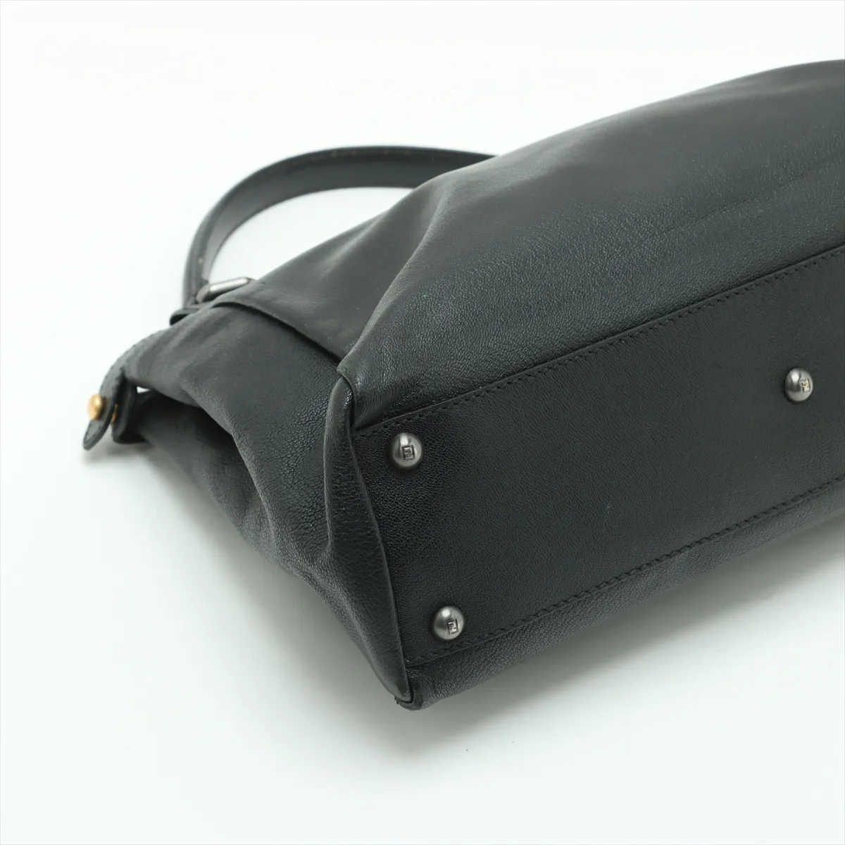 Peekaboo Regular Leather Handbag Black 8BN226 — view 4