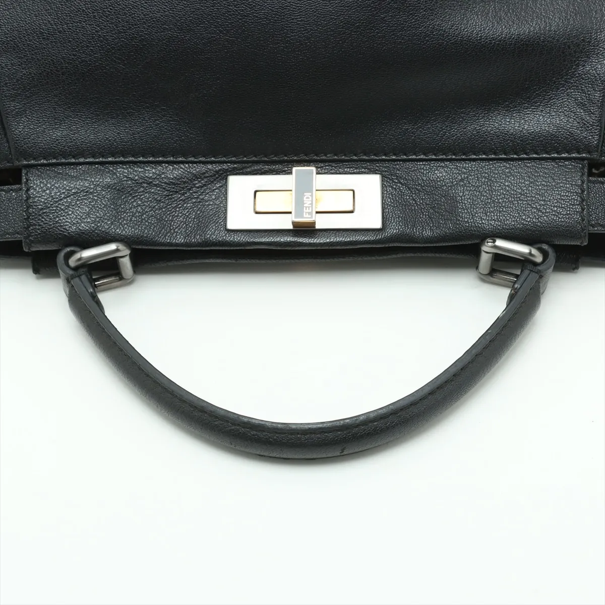 Peekaboo Regular Leather Handbag Black 8BN226 — view 5