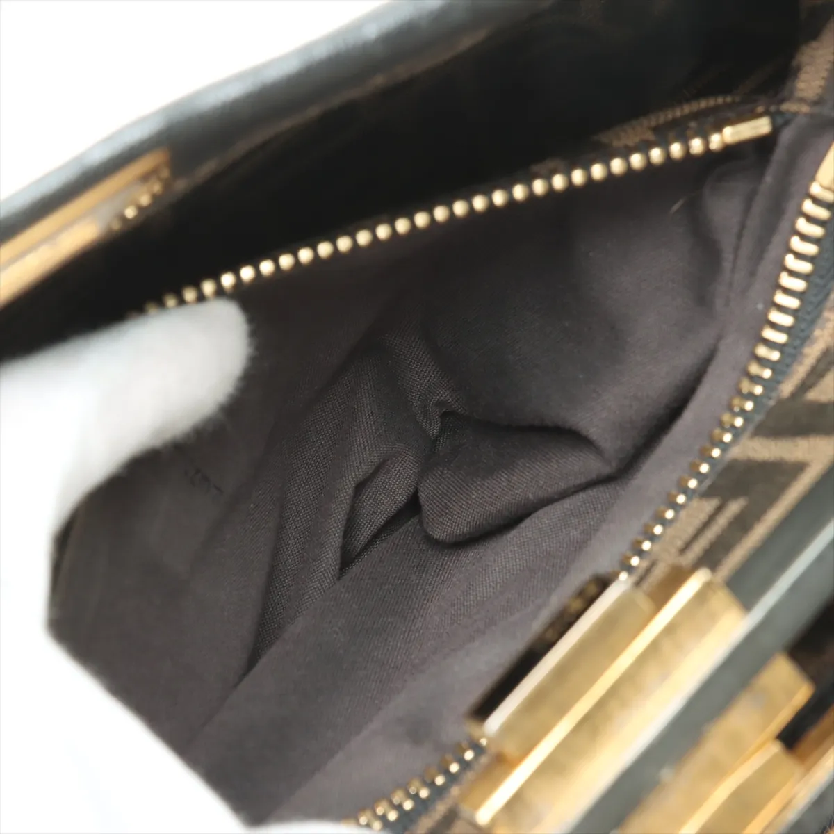 Peekaboo Regular Leather Handbag Black 8BN226 — view 9