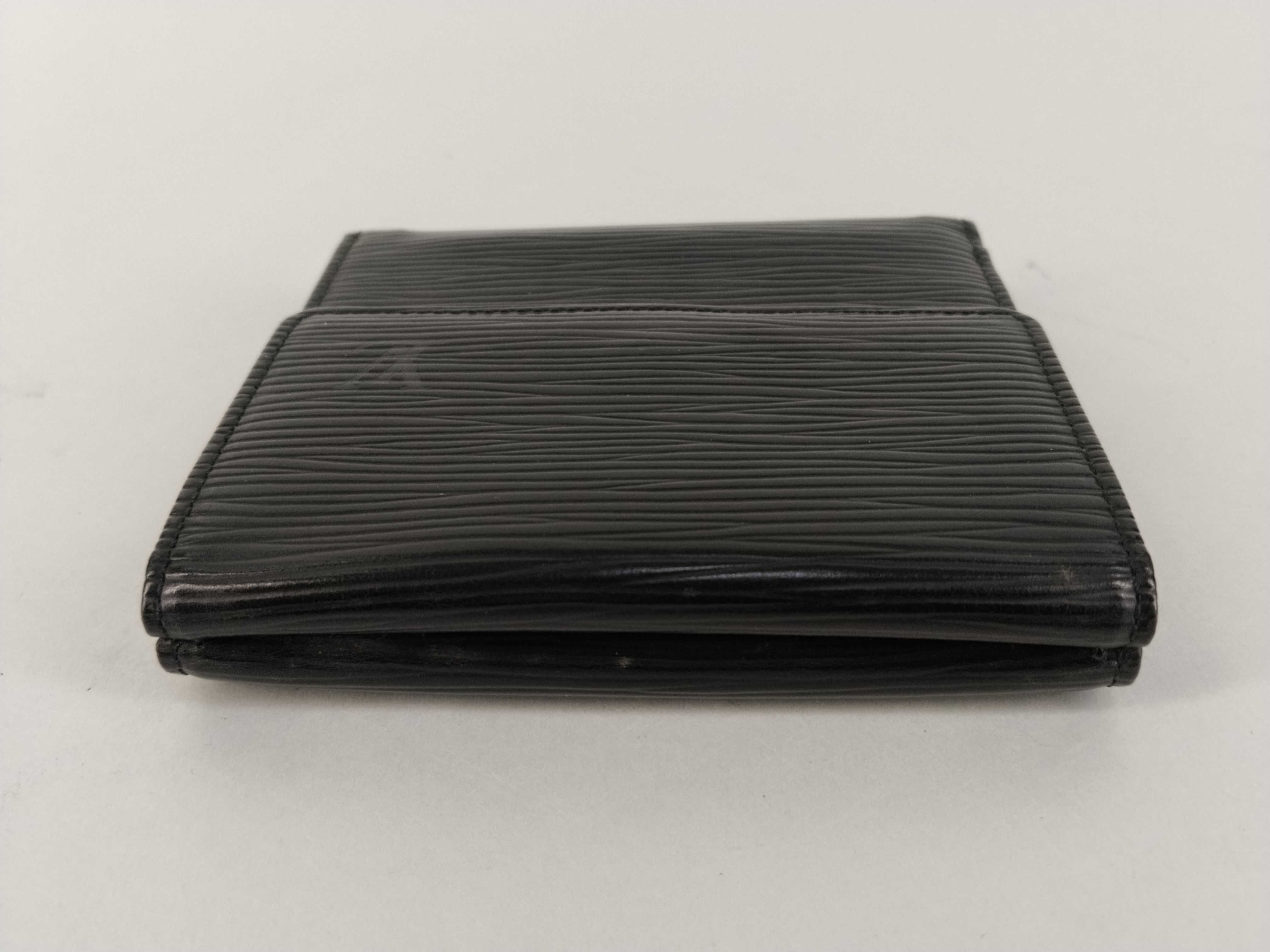 Epi Leather Folding Wallet with Double Snap Closure — view 7