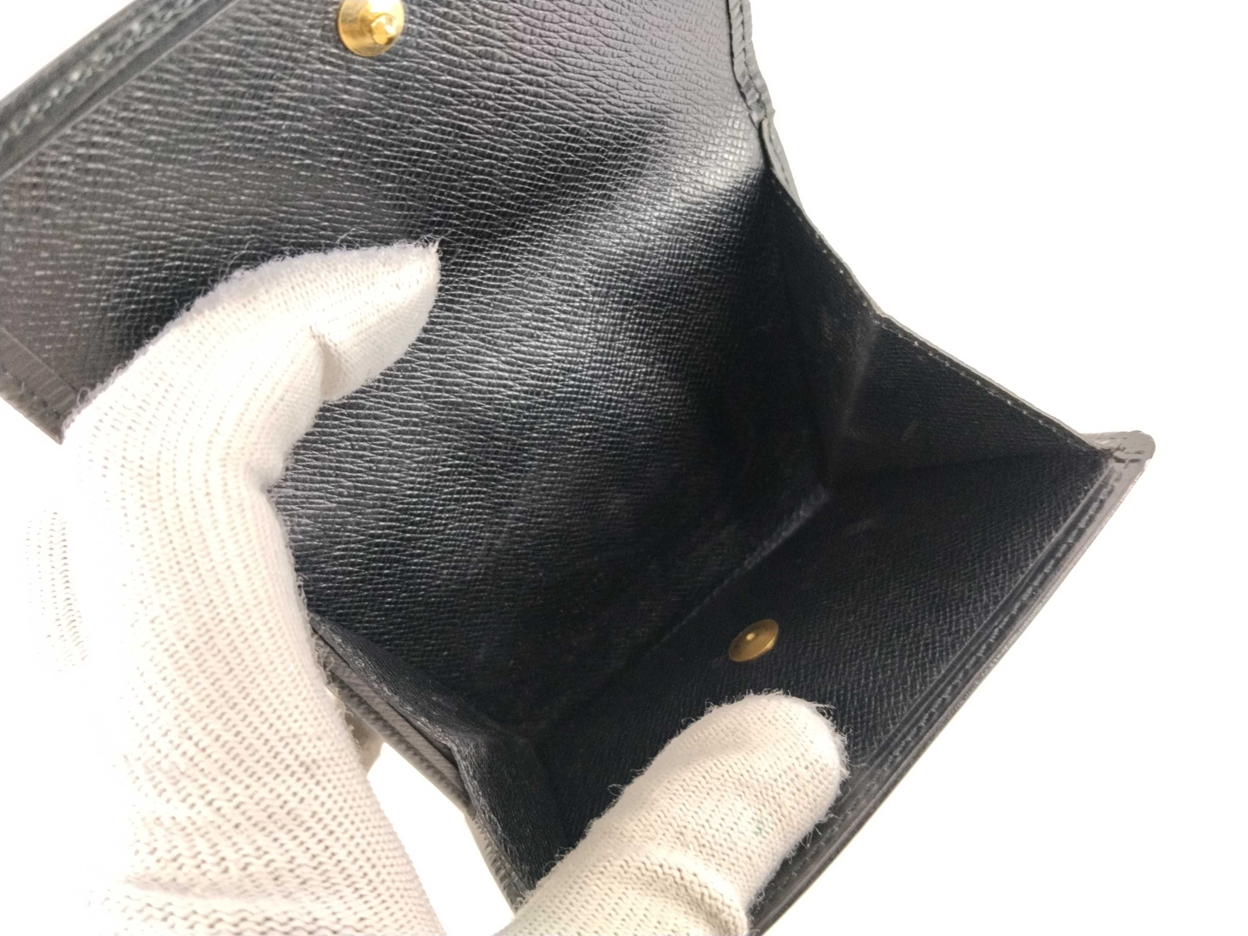 Epi Leather Folding Wallet with Double Snap Closure — view 8