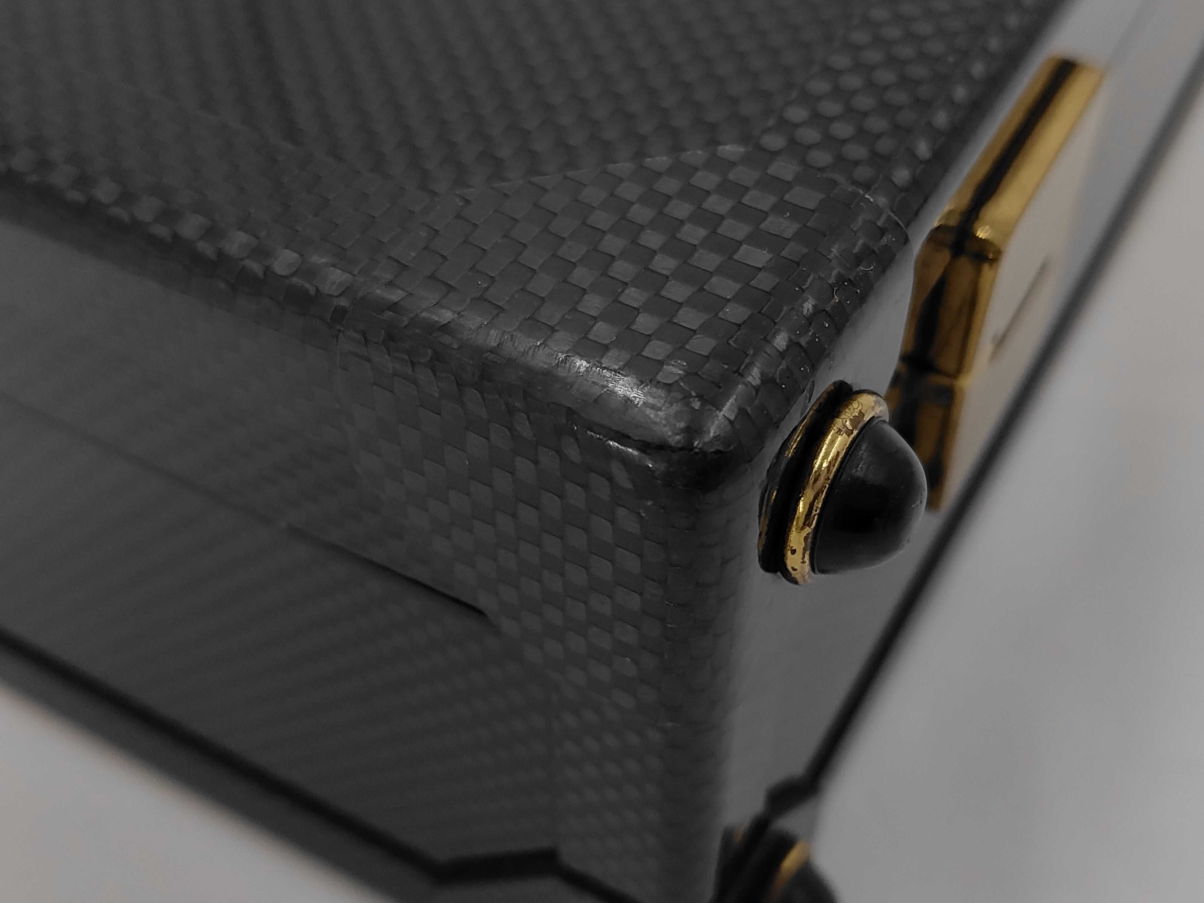 Espace Carbon Leather Hand Trunk Bag Business Bag — view 3