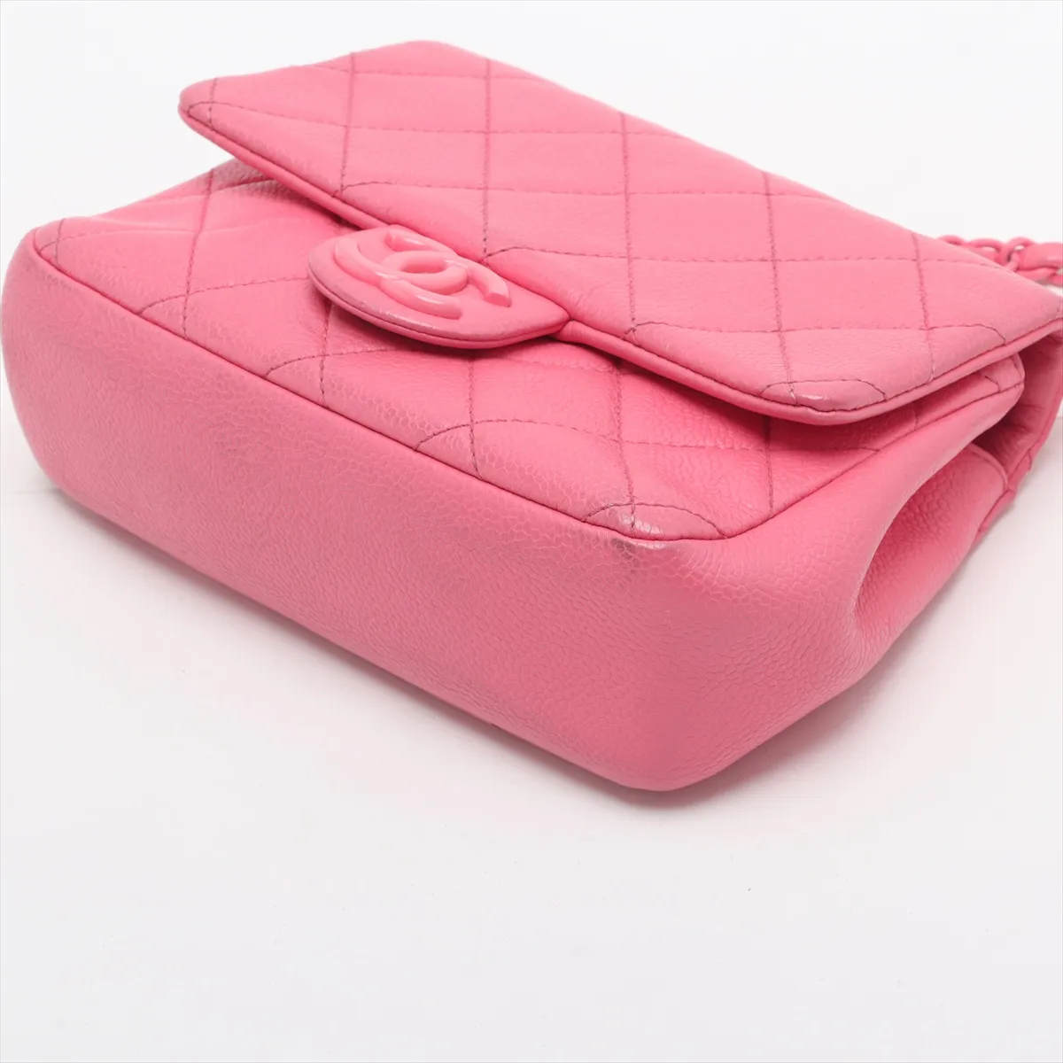 Mini Matelasse Caviar Skin Single Flap Single Chain Bag Pink Silver Hardware 29885301 No. 29 — view 3