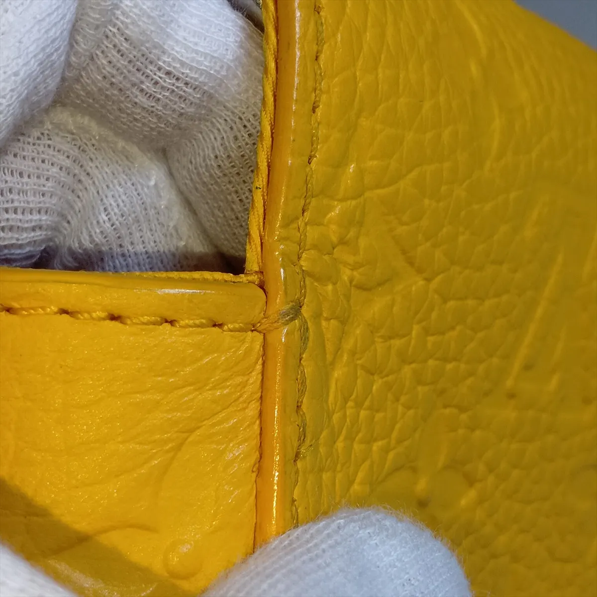 Taurillon Monogram Steamer Wearable Wallet M82917 Yellow (RFID detected) — view 9