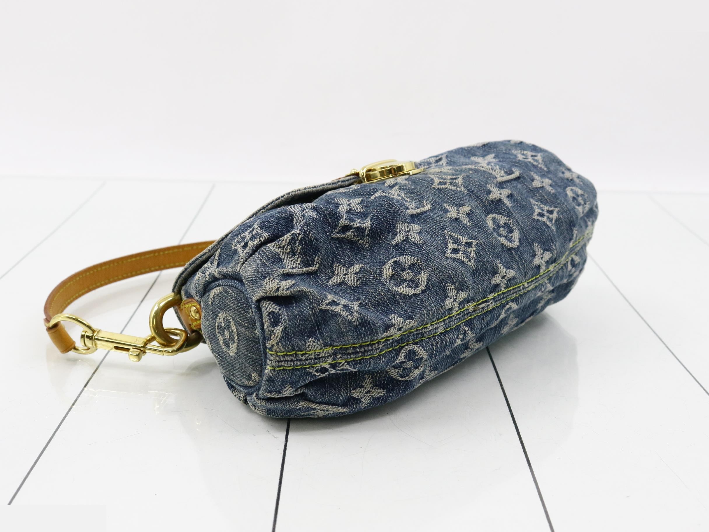Monogram Denim Mini Pleaty (M95050) — view 5