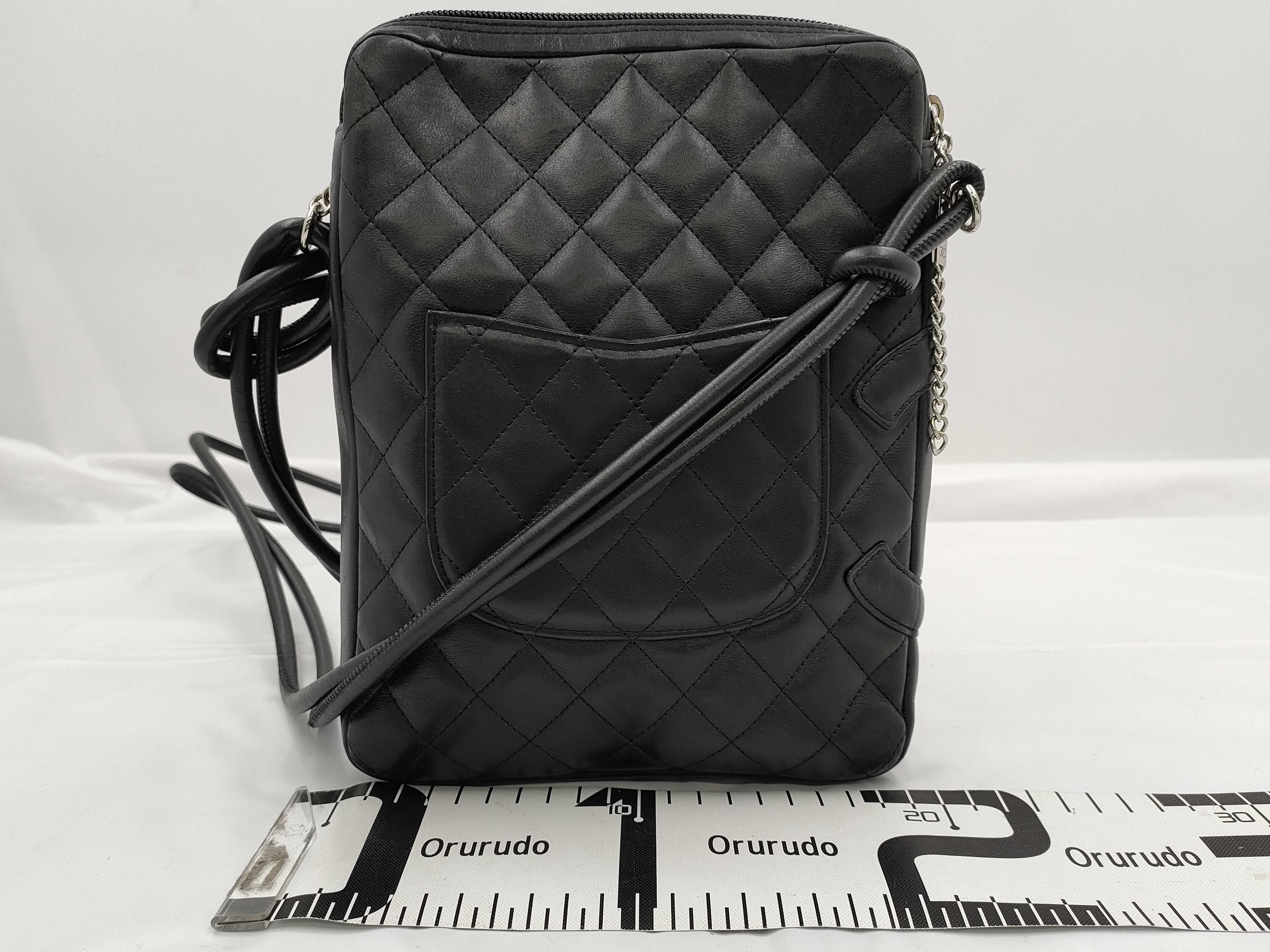 Cambon Chanel Cambon Line Lambskin Leather Shoulder Bag Brown Silver Hardware 94029251 Serial Number 9 Shoulder Bag — view 2