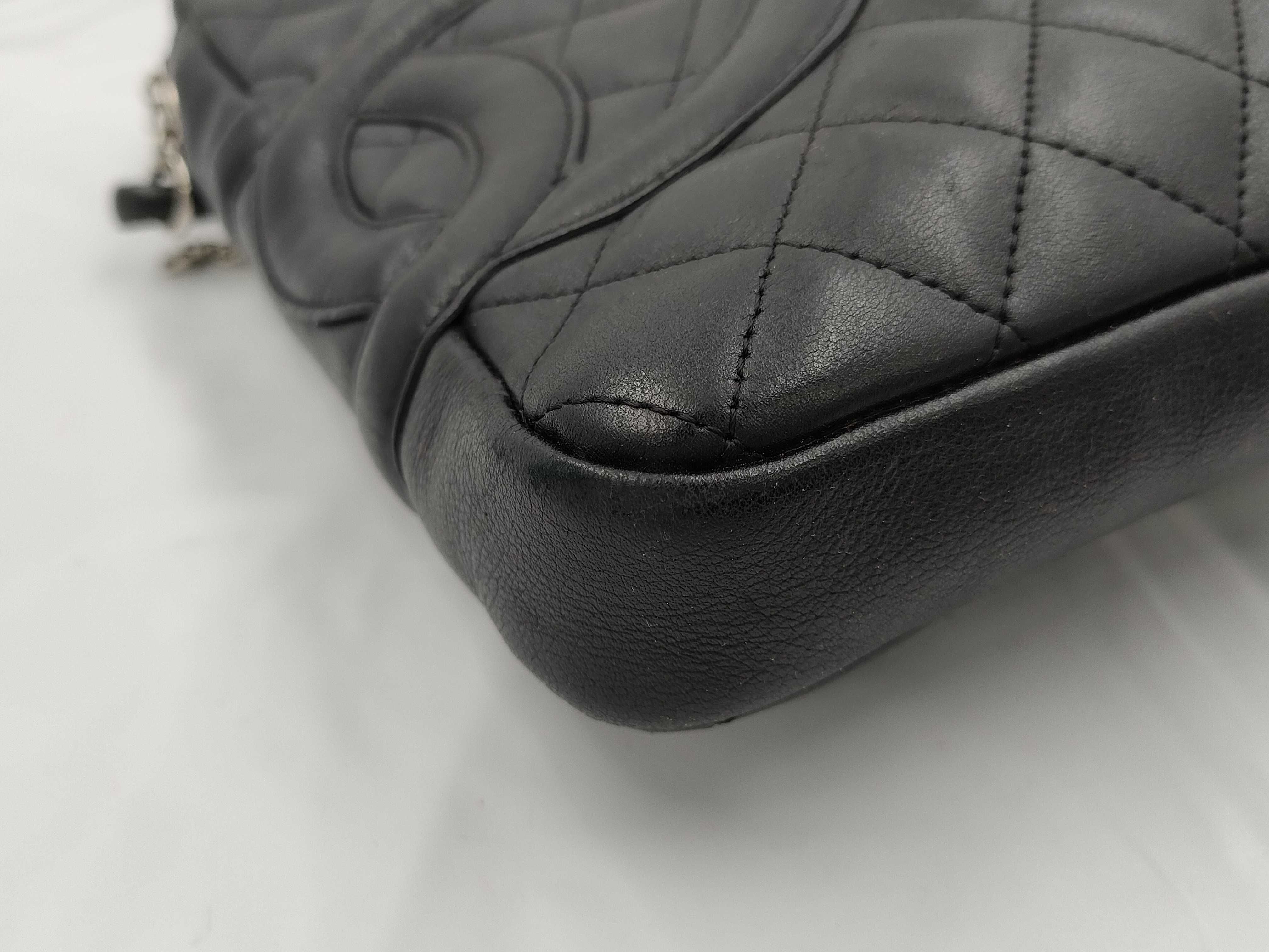 Cambon Chanel Cambon Line Lambskin Leather Shoulder Bag Brown Silver Hardware 94029251 Serial Number 9 Shoulder Bag — view 4
