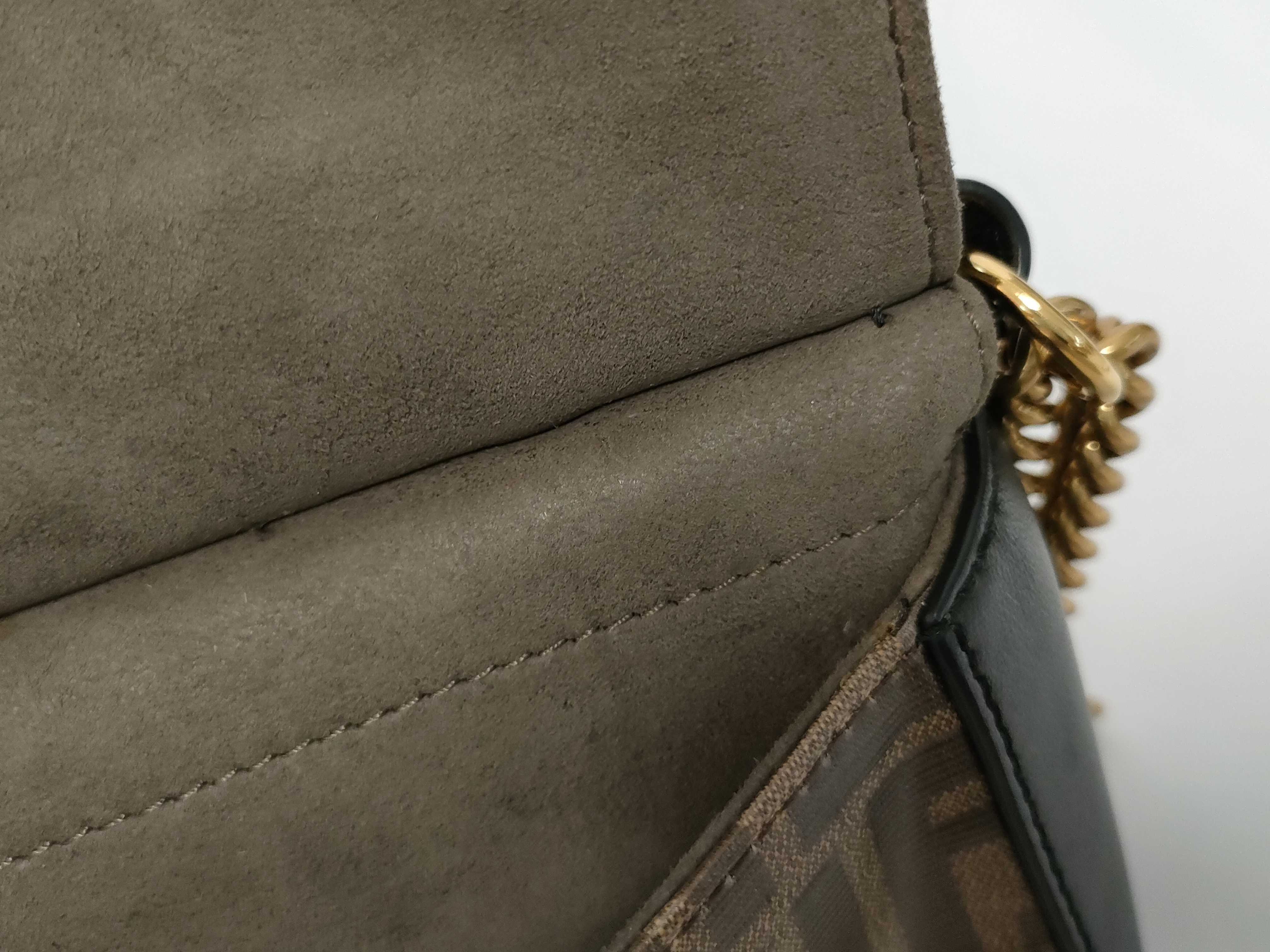 PH- Glazed Fabric Vitello Cantury Shoulder Bag Canvas Brown Shoulder Bag — view 9