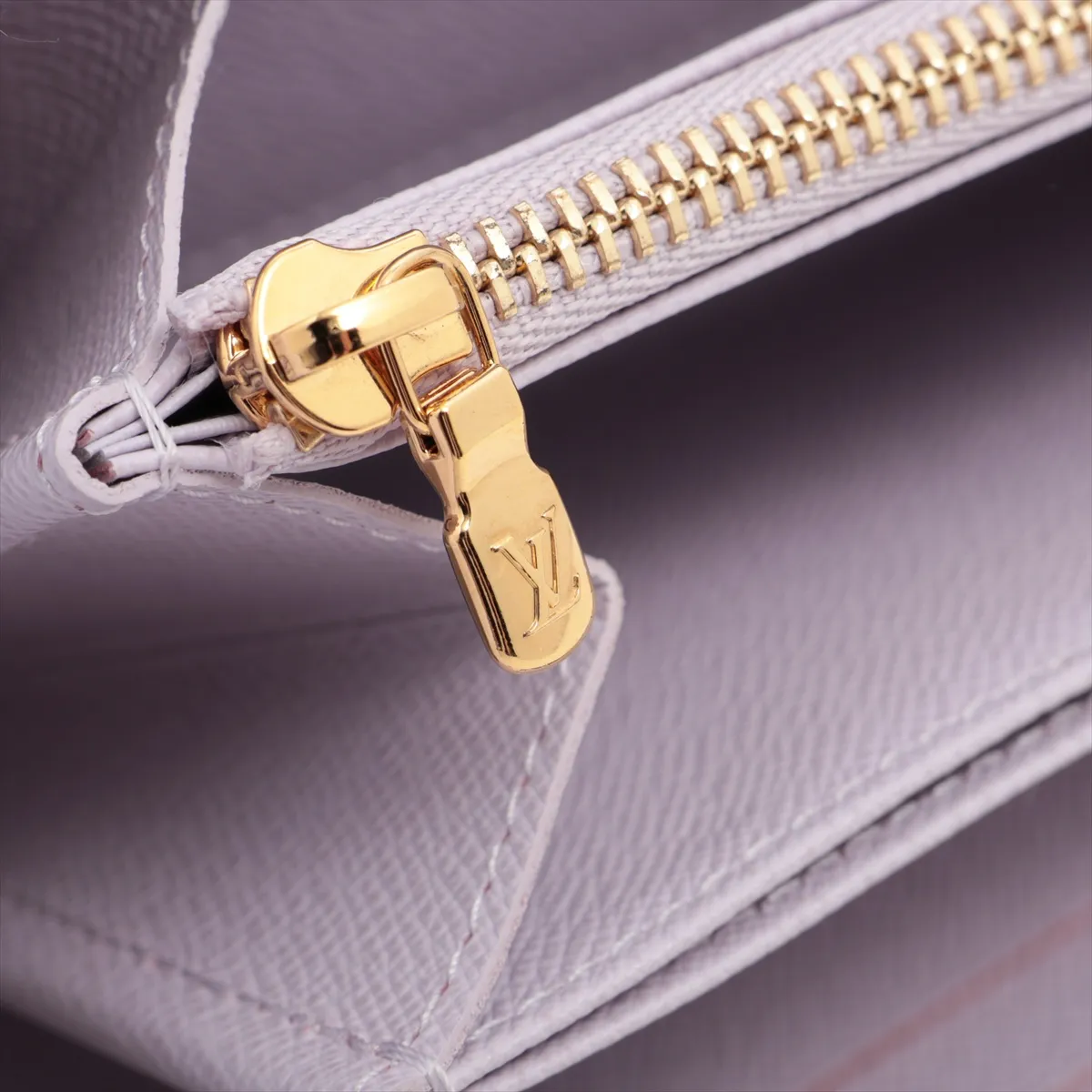 Monogram Zippy Wallet M25813 Misty Lilac Round Zip Wallet (RFID detected) — view 12