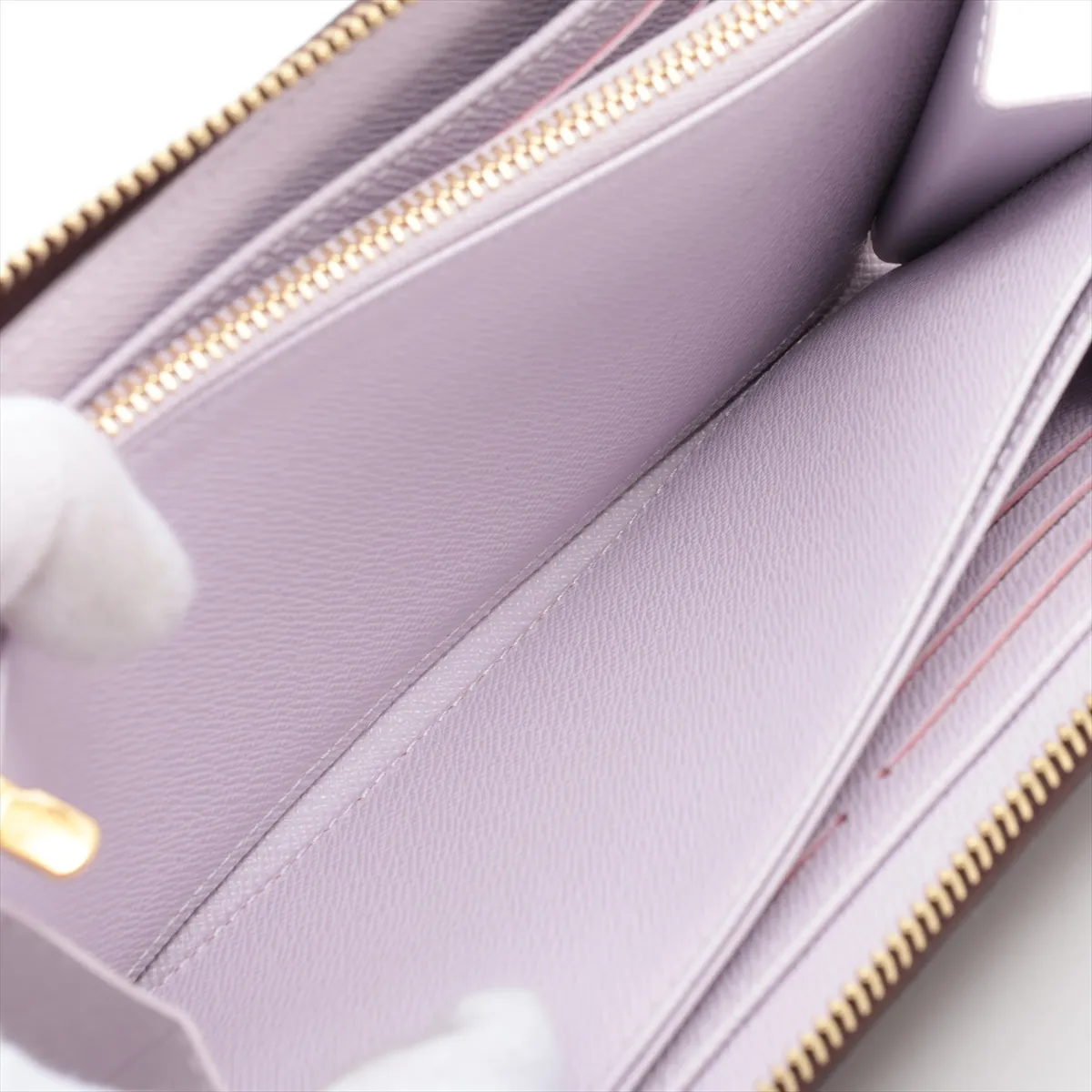 Monogram Zippy Wallet M25813 Misty Lilac Round Zip Wallet (RFID detected) — view 6