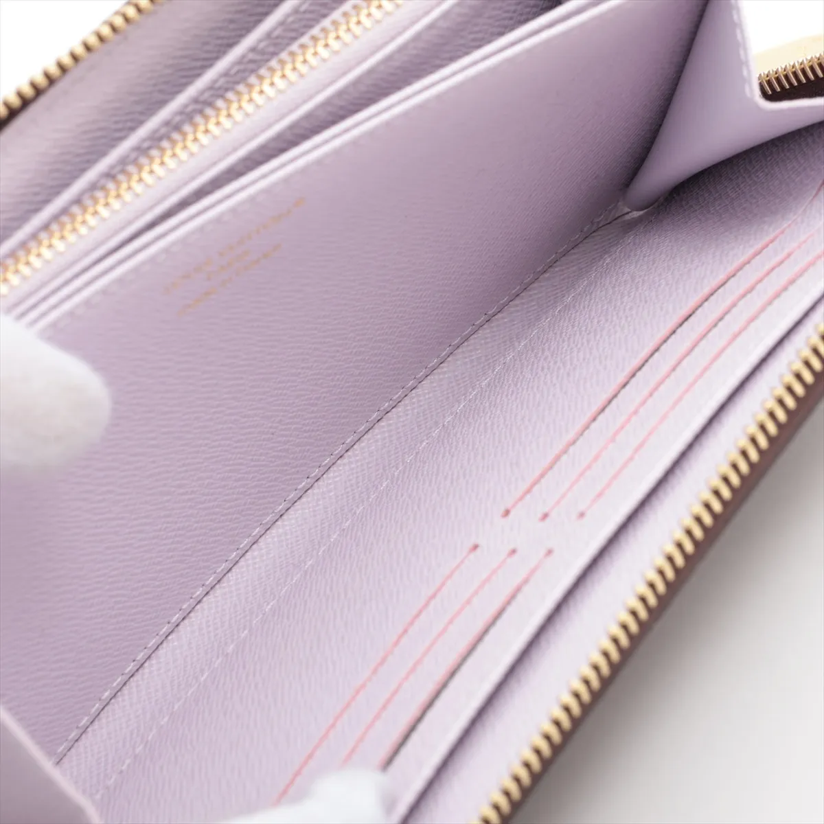 Monogram Zippy Wallet M25813 Misty Lilac Round Zip Wallet (RFID detected) — view 8