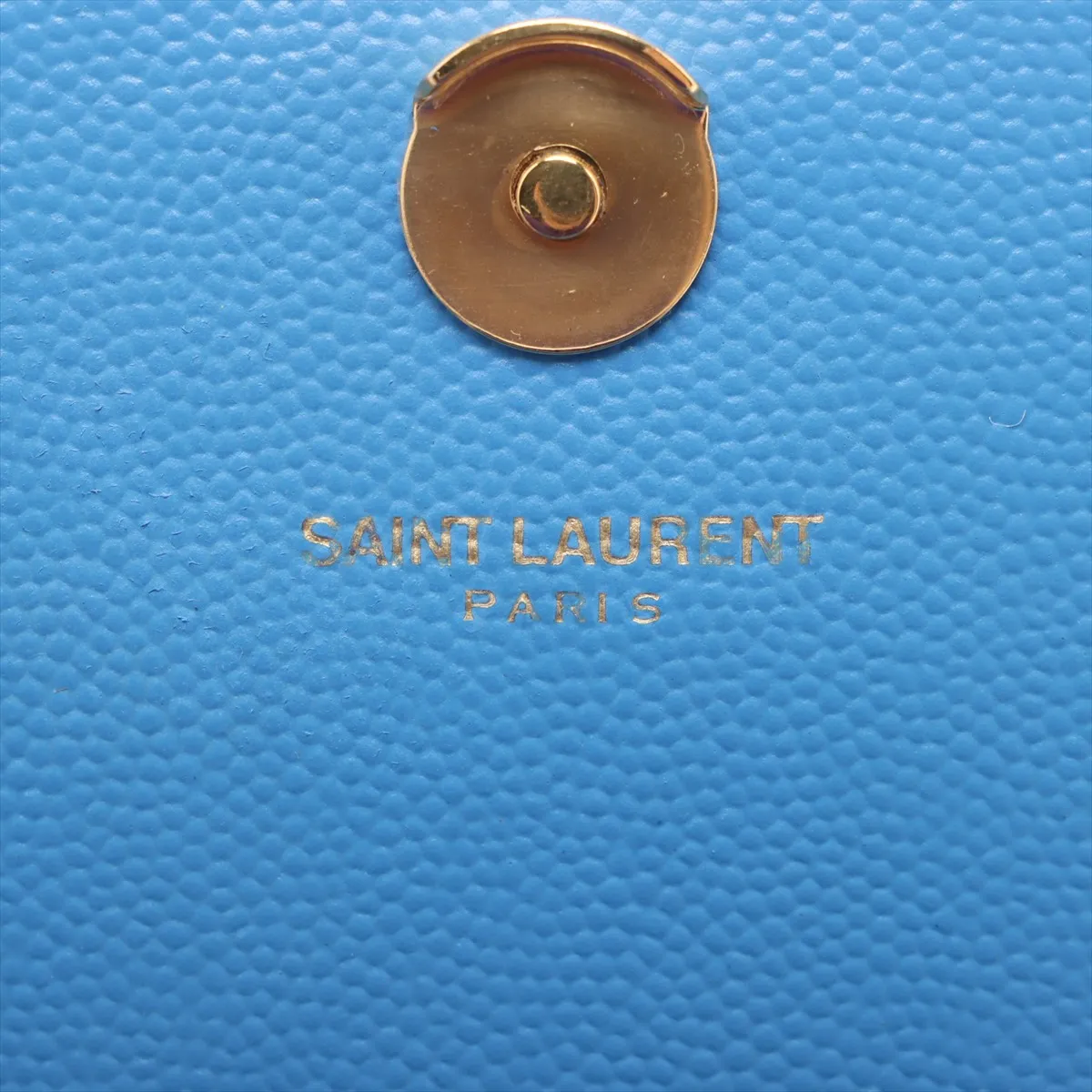 Classic Kate Leather Chain Shoulder Bag Blue — view 7