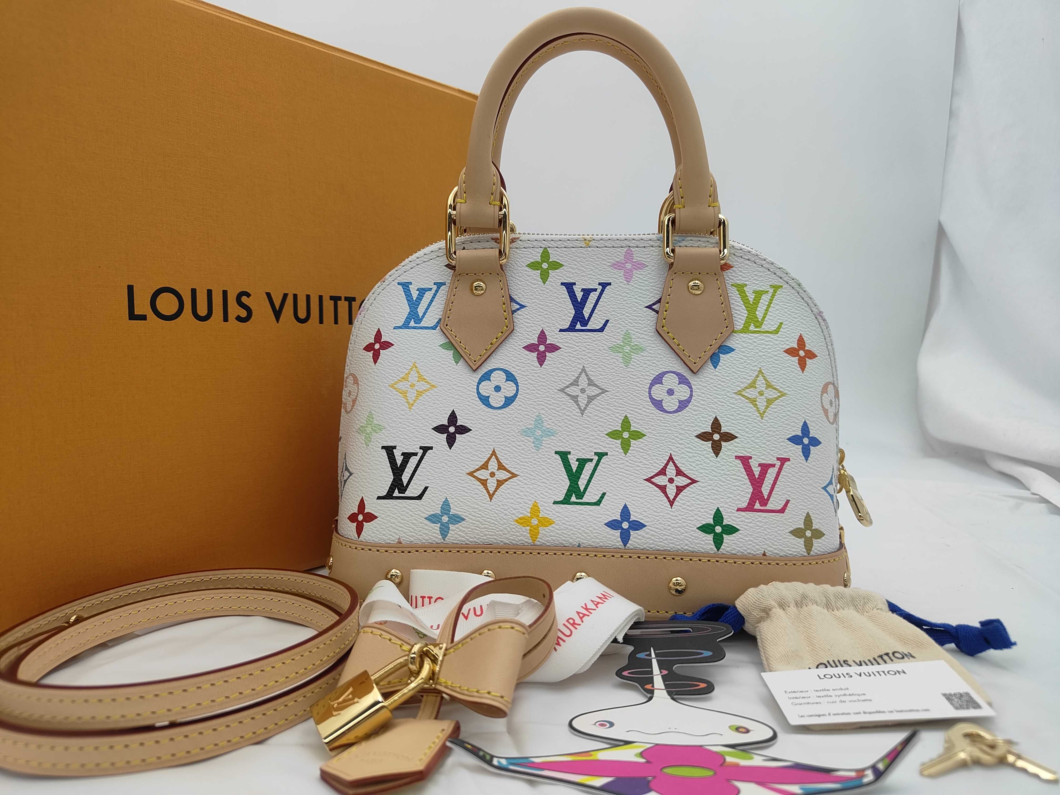 x Takashi Murakami Collaboration Alma BB Multicolor Handbag