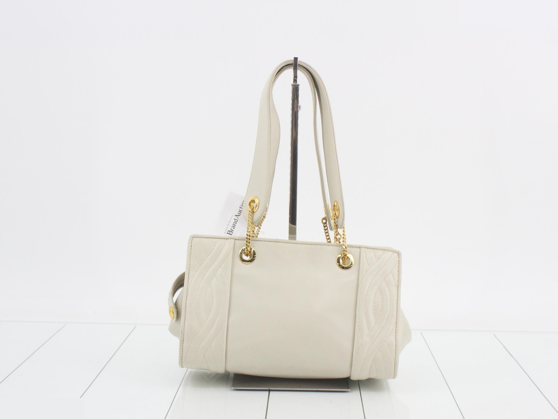 Leather Double Chain Shoulder Handbag — view 2