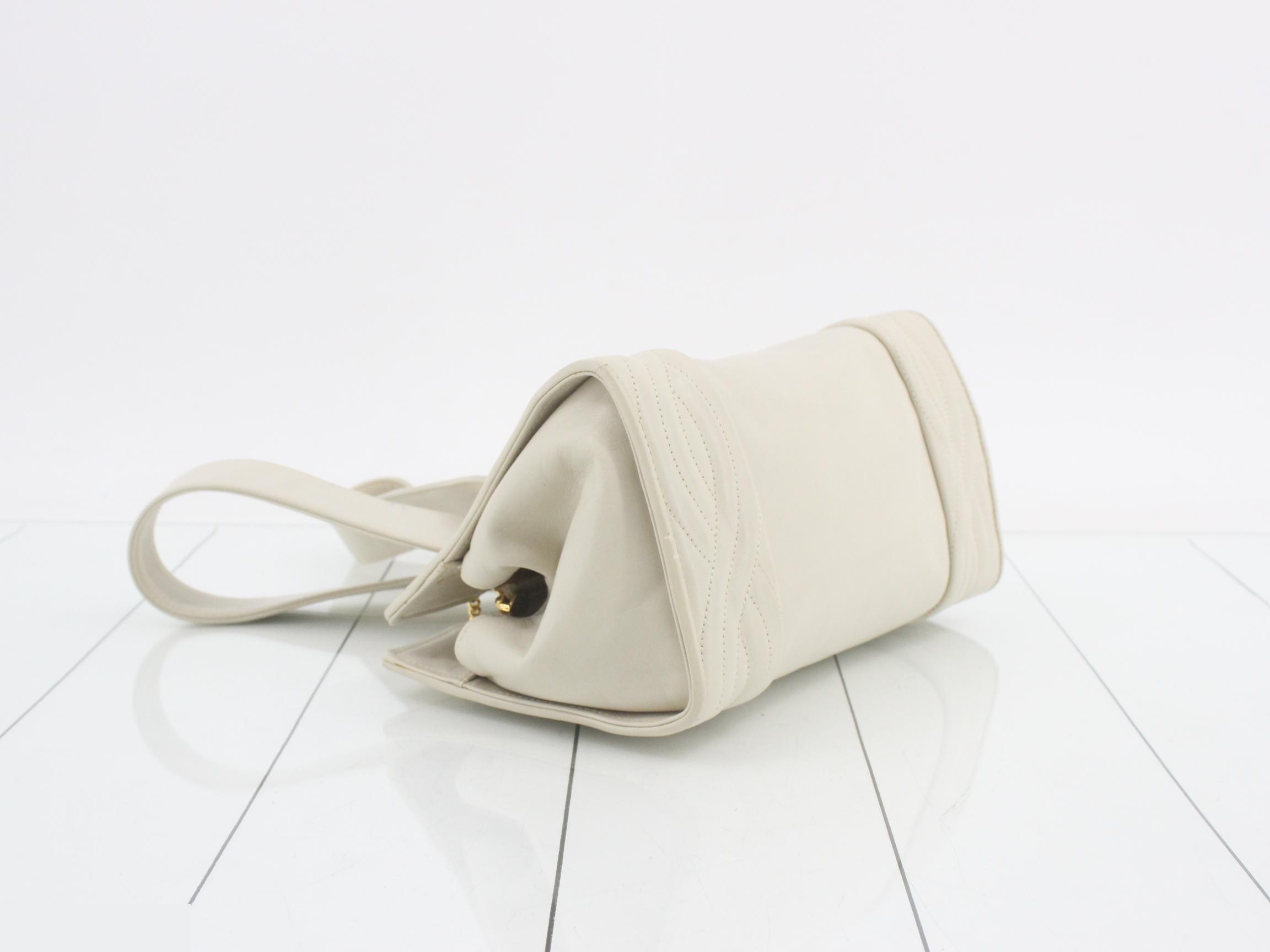 Leather Double Chain Shoulder Handbag — view 5