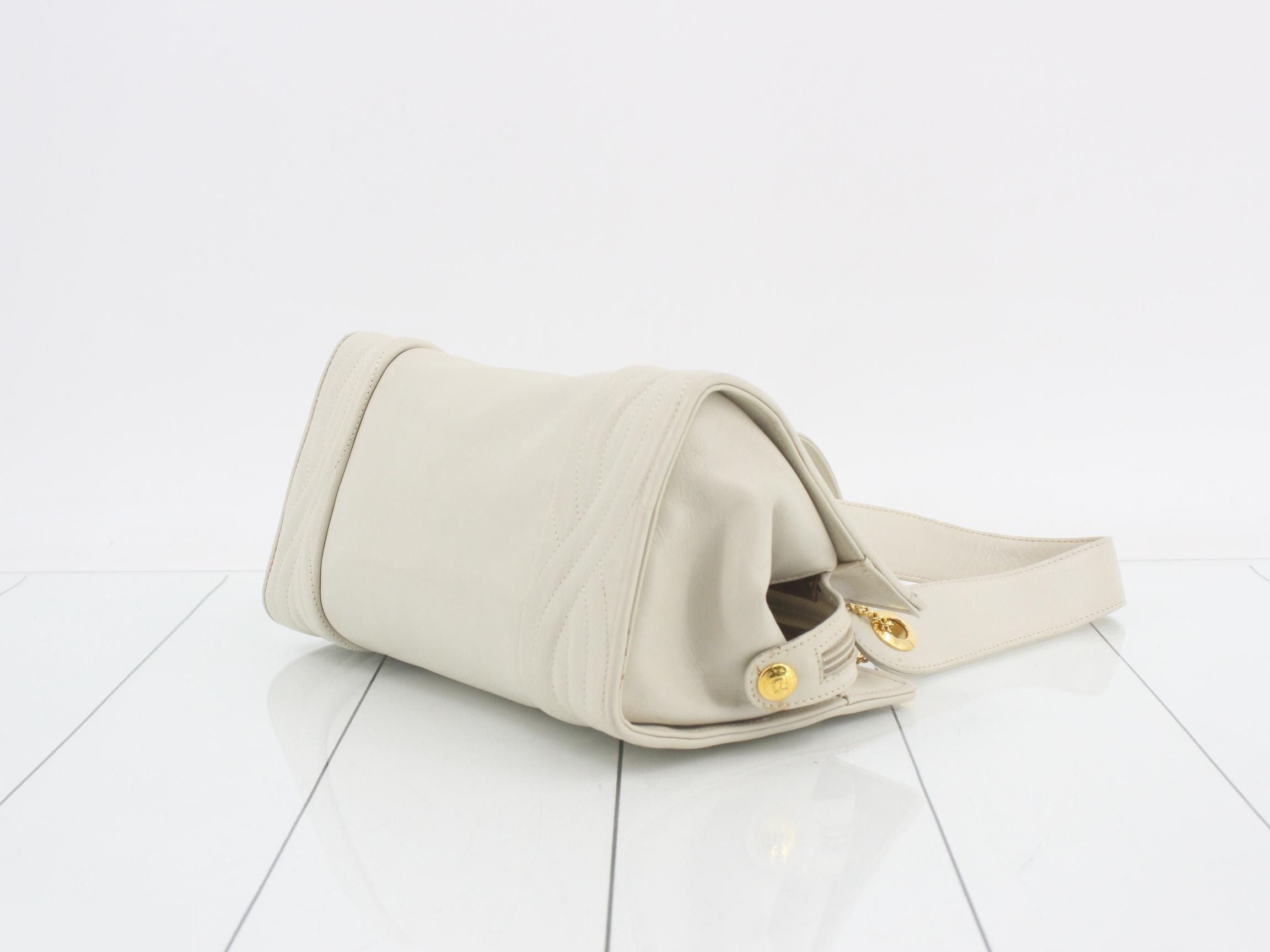 Leather Double Chain Shoulder Handbag — view 6