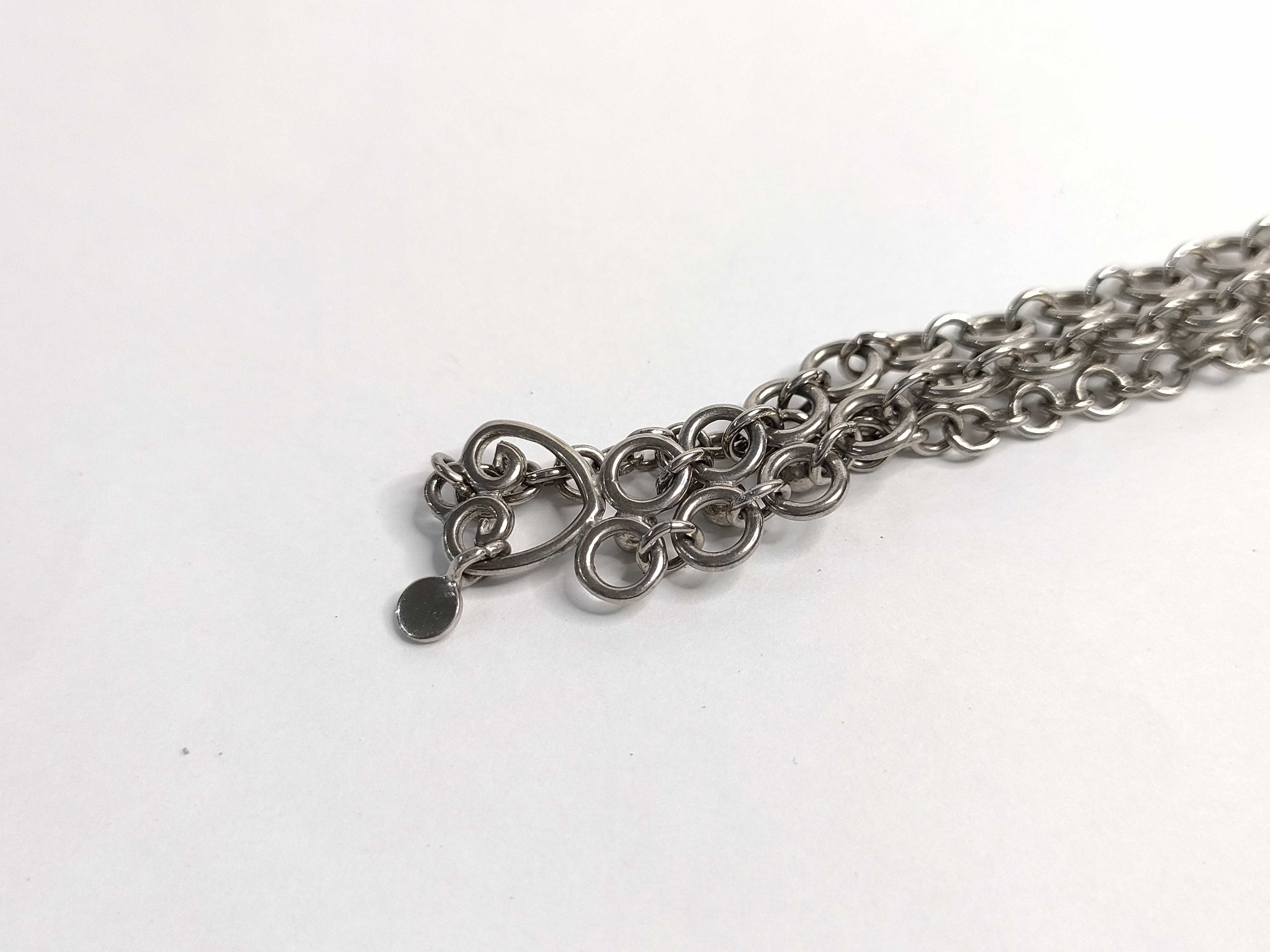 Heart Mesh Necklace AG925 Necklace — view 2