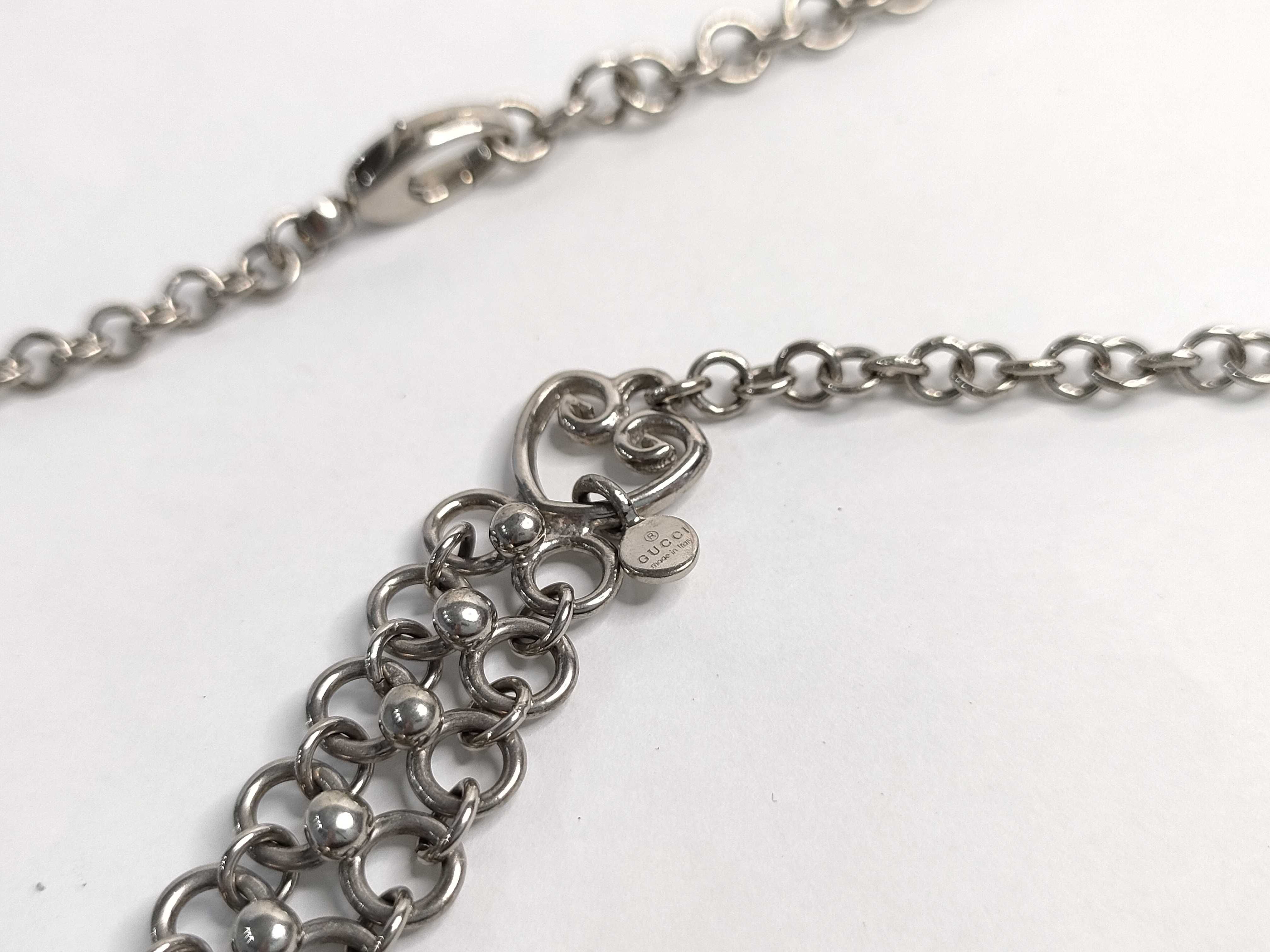 Heart Mesh Necklace AG925 Necklace — view 5