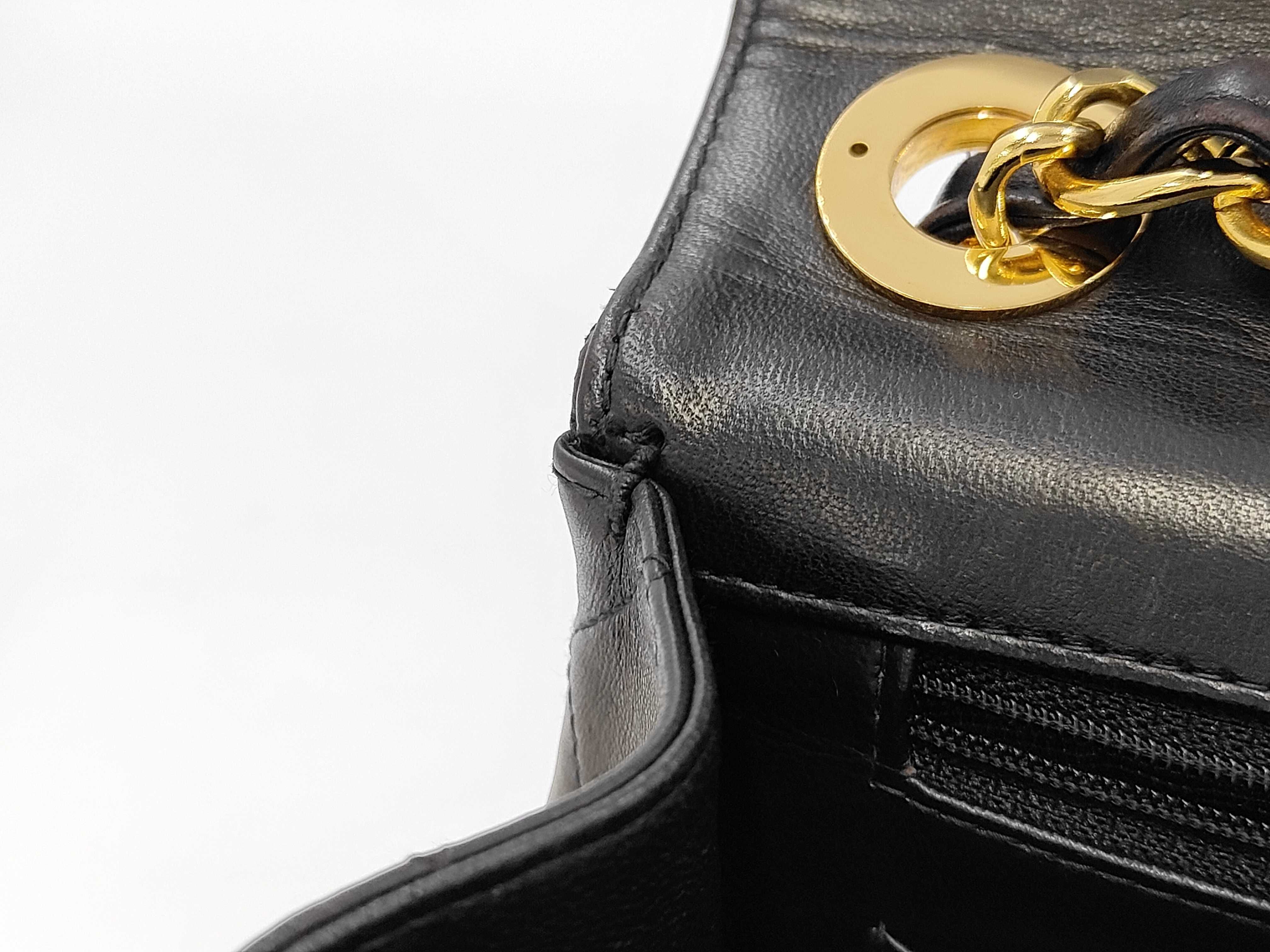 Large Matelassé Lambskin Shoulder Bag — view 12