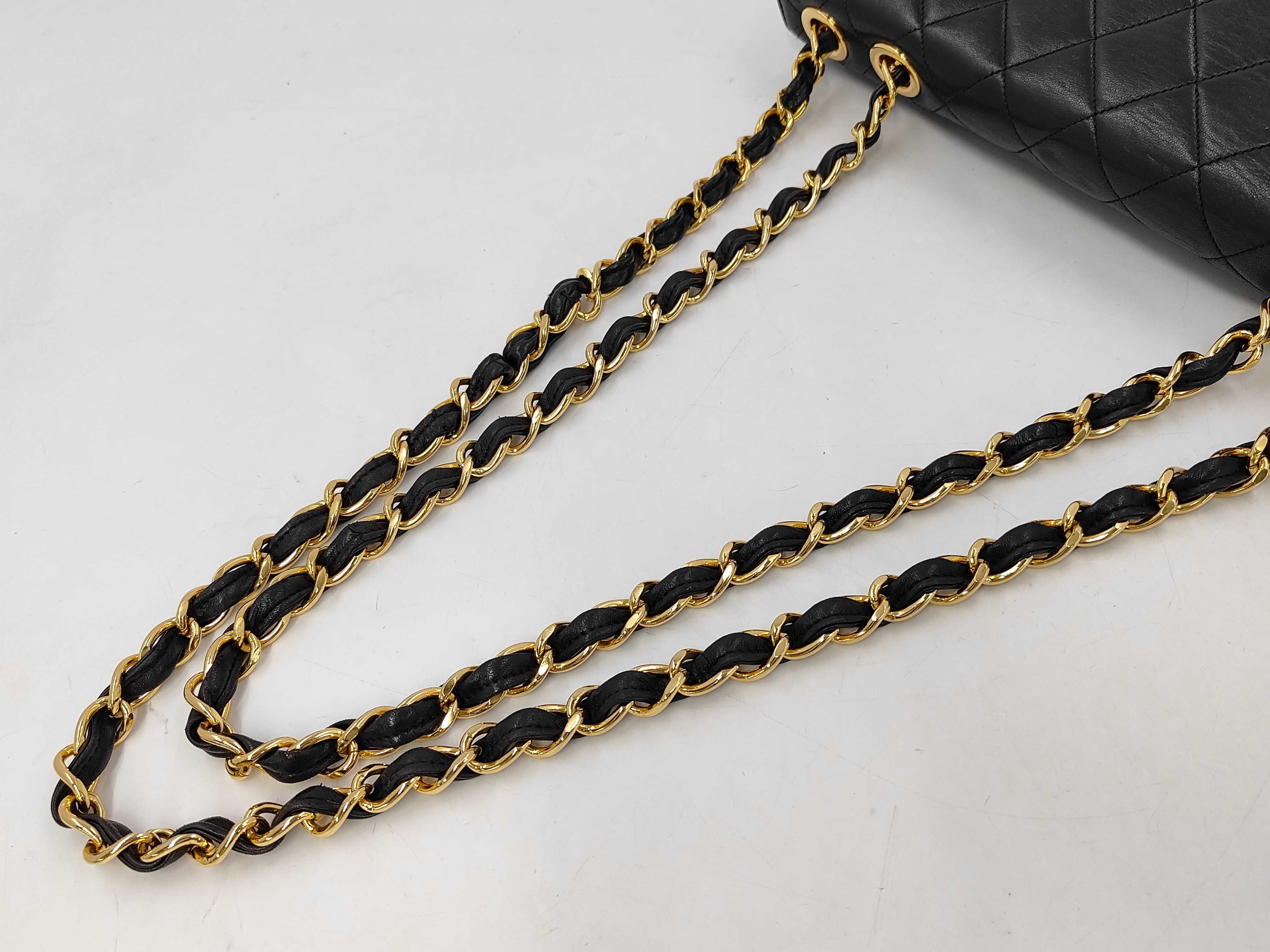 Large Matelassé Lambskin Shoulder Bag — view 3