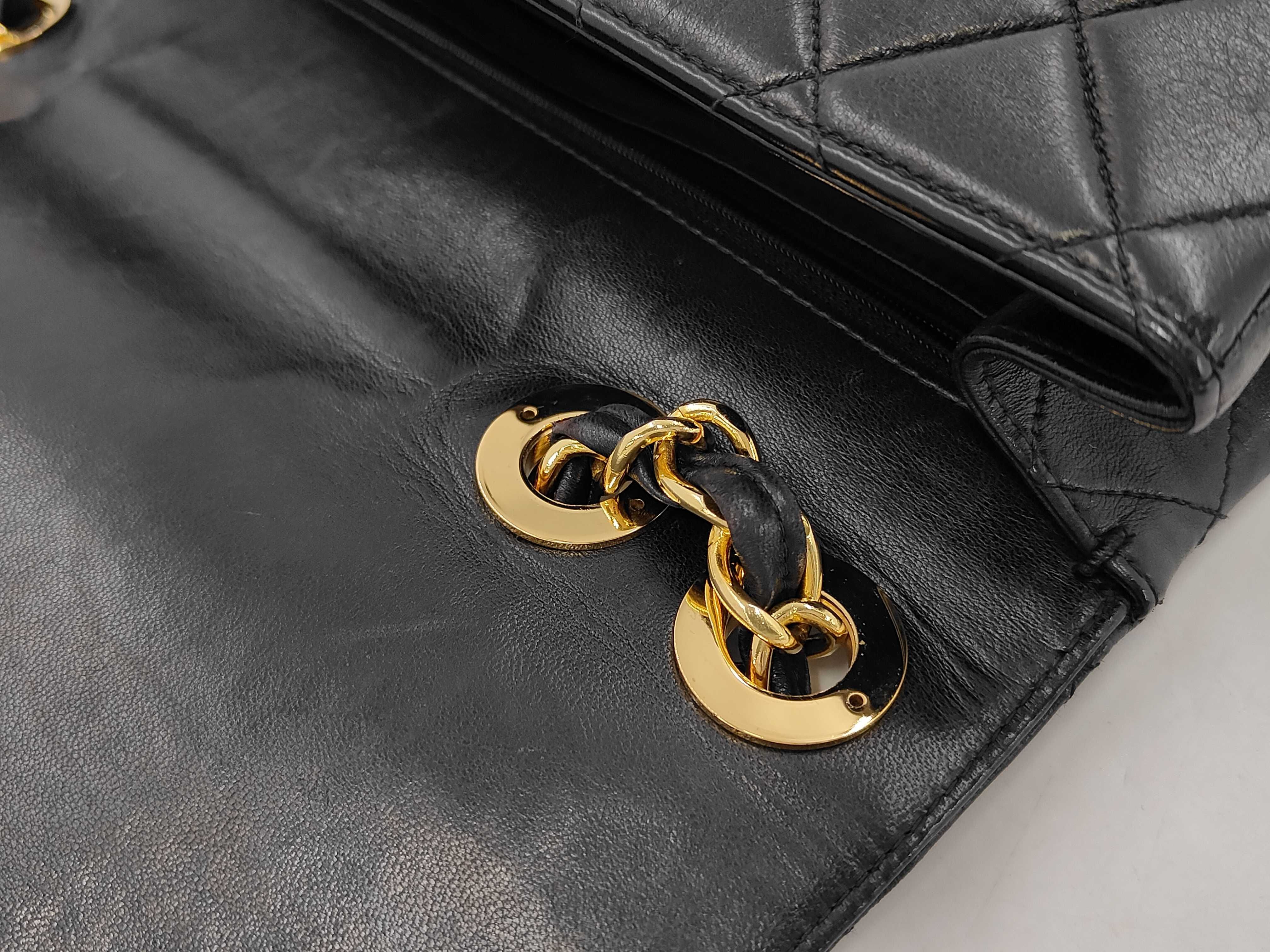 Large Matelassé Lambskin Shoulder Bag — view 5