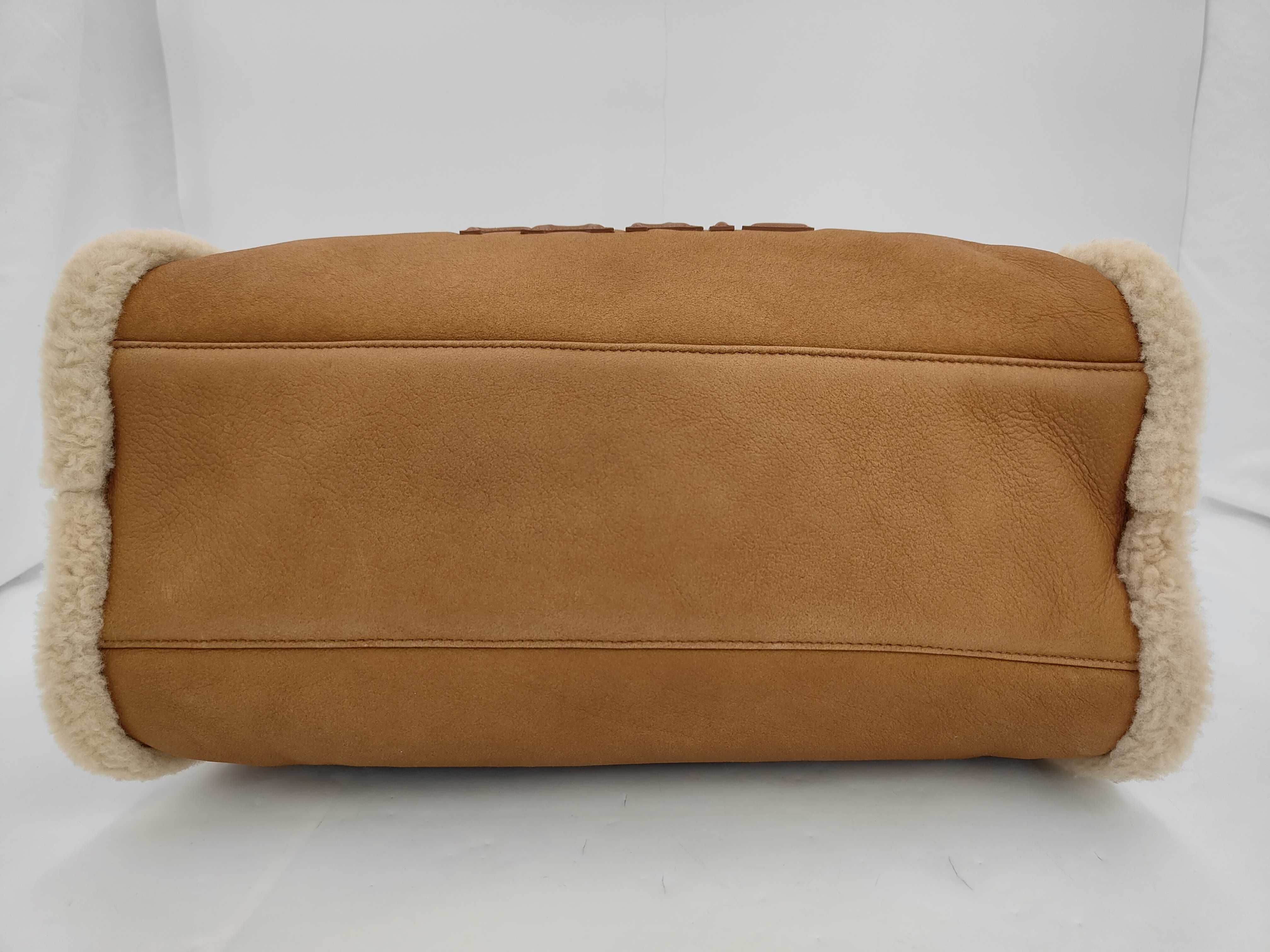 Shearling Brown Tote Bag — view 3