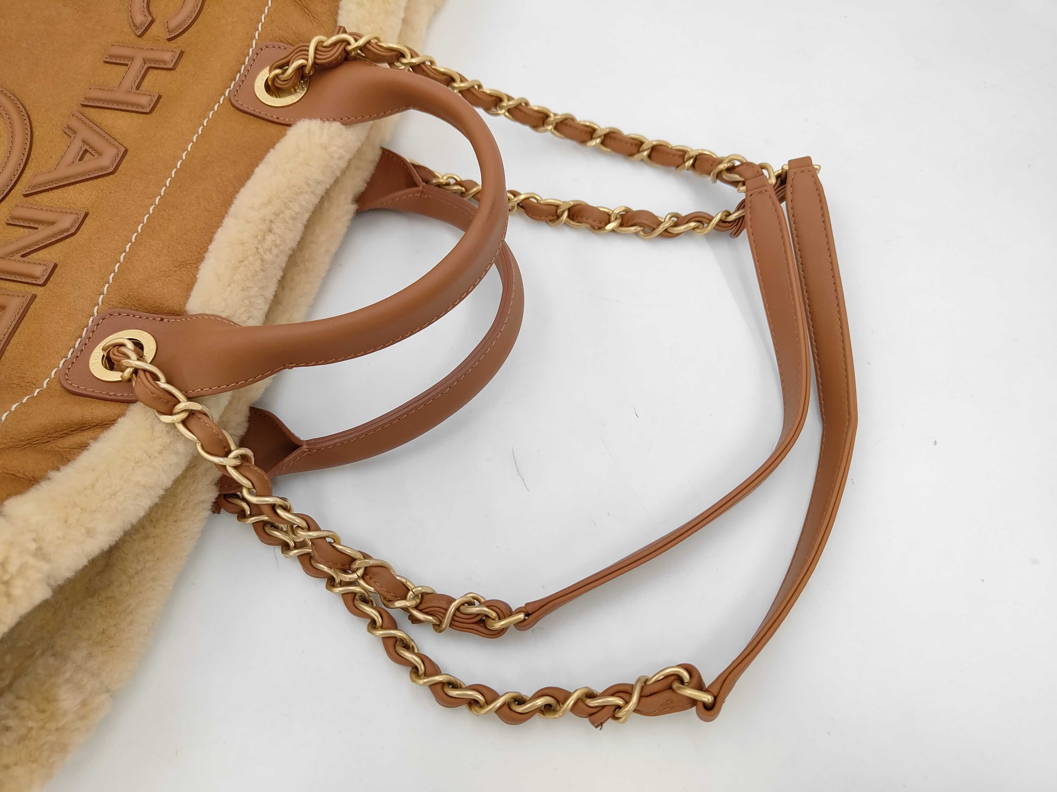 Shearling Brown Tote Bag — view 5