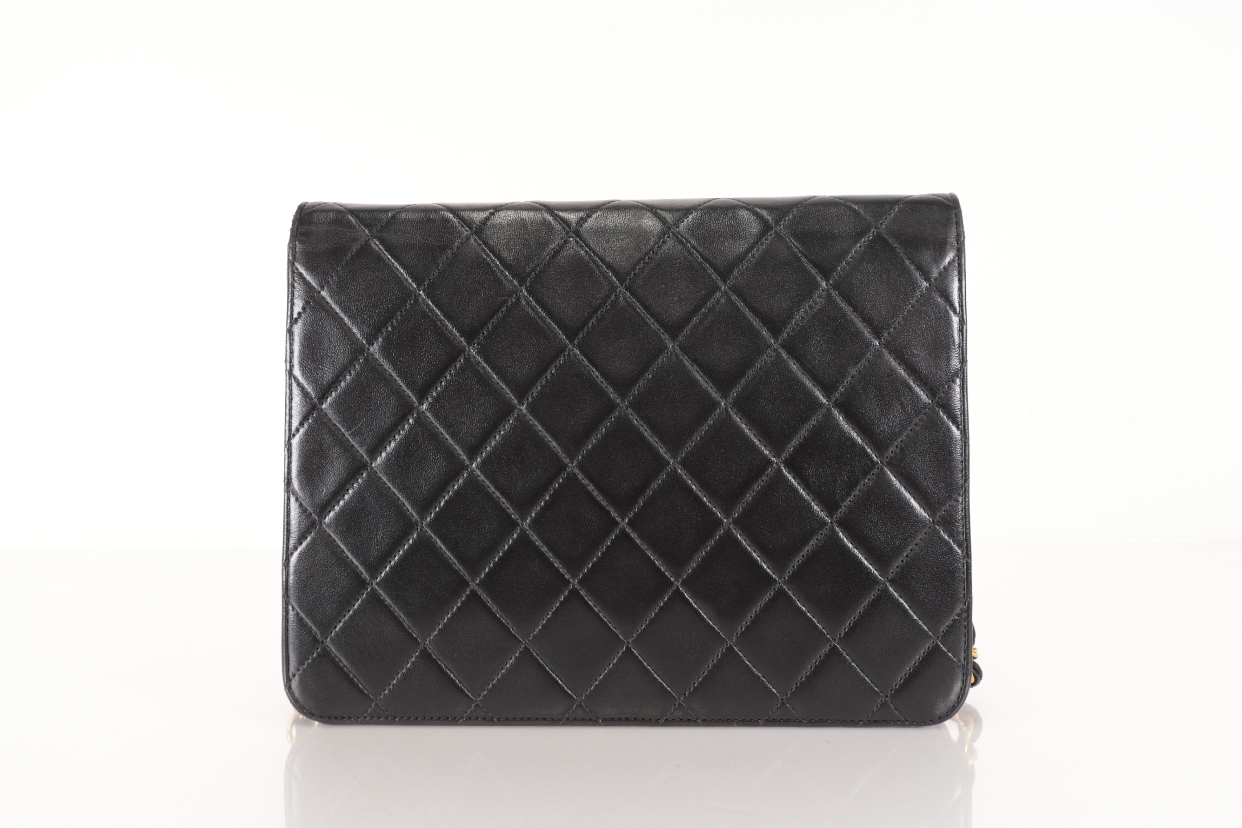 Push-Lock Lambskin Chain Shoulder Bag (Series 3) — view 2