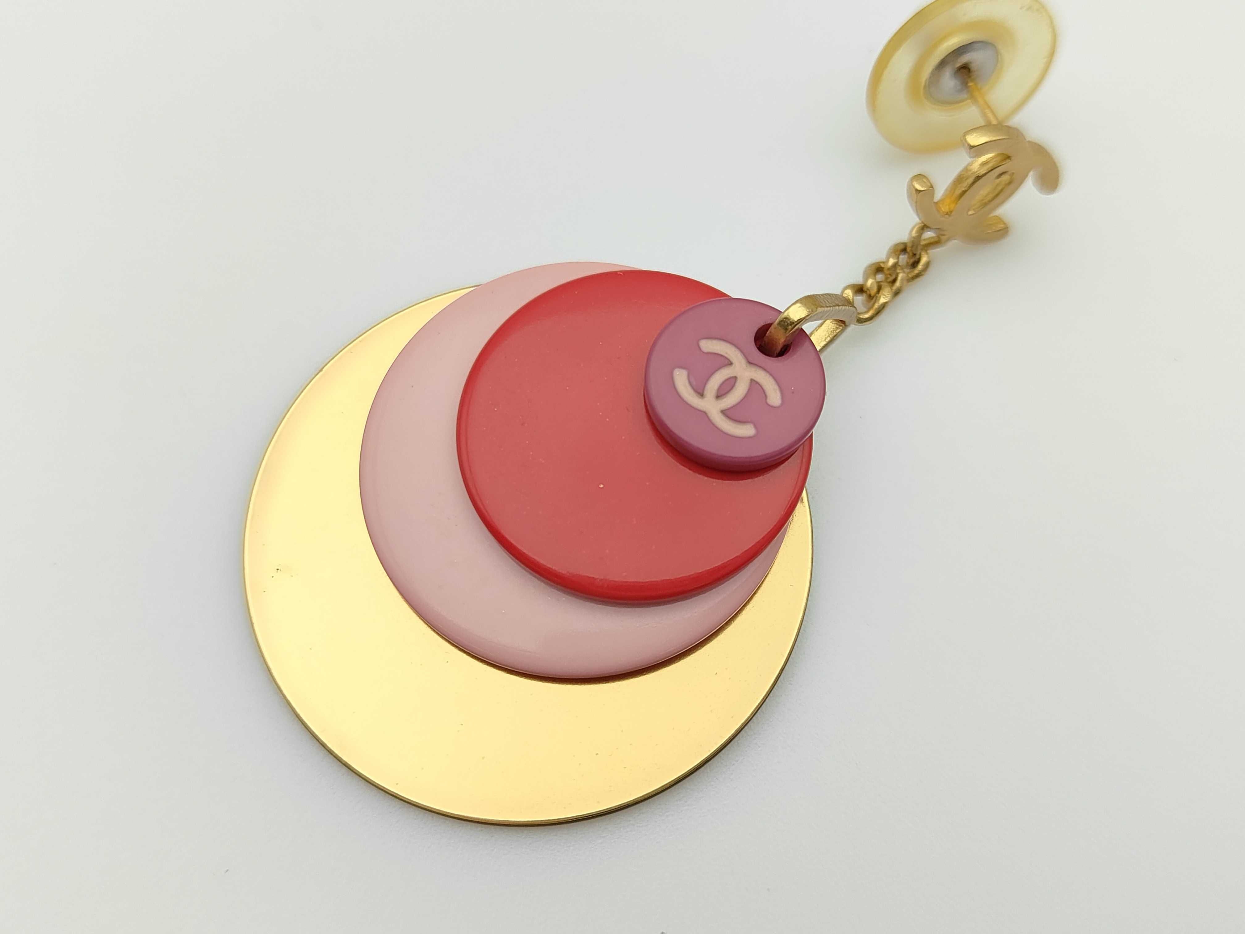 Vintage Coco Mark Round Earrings — view 2