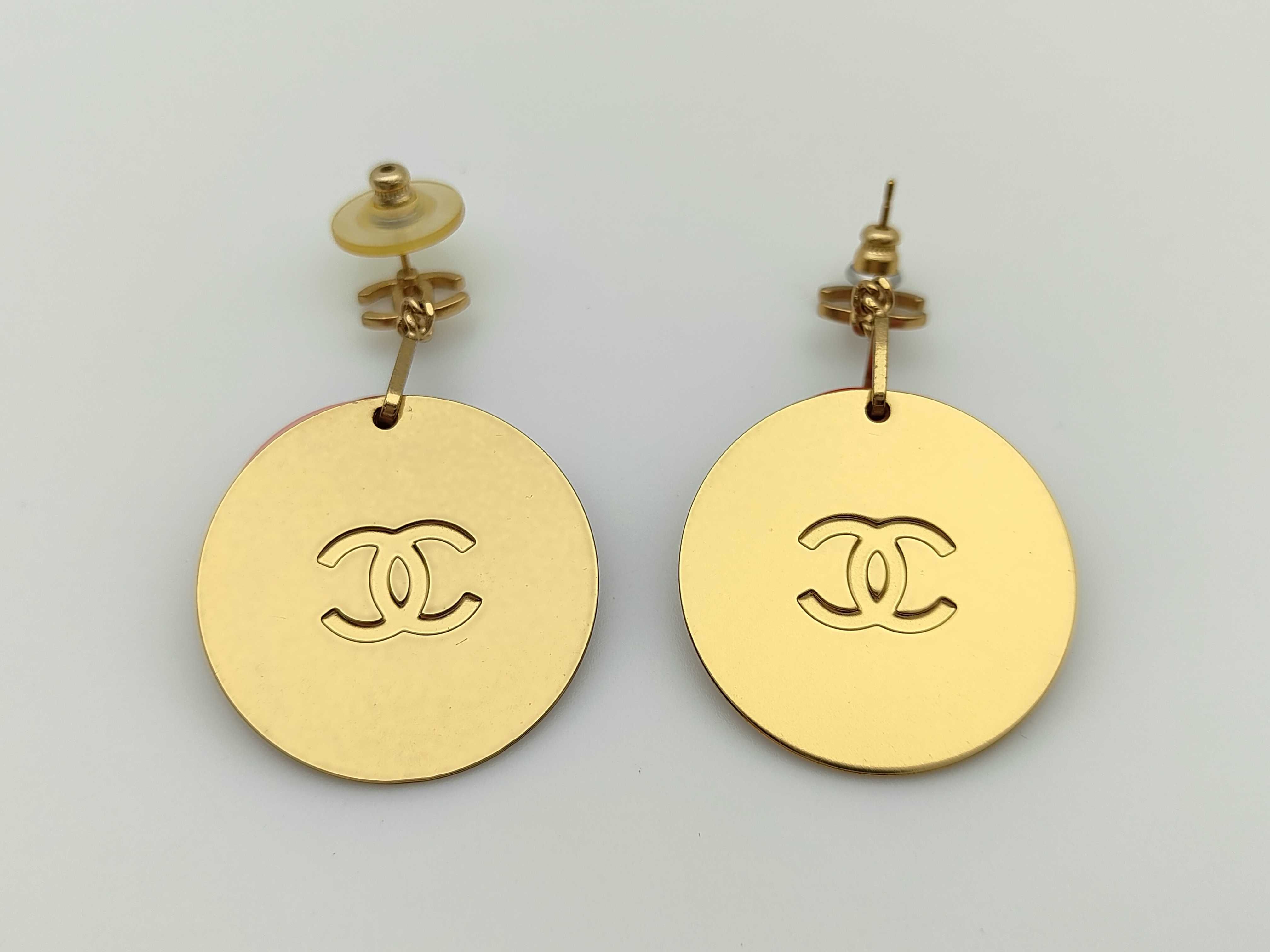 Vintage Coco Mark Round Earrings — view 3