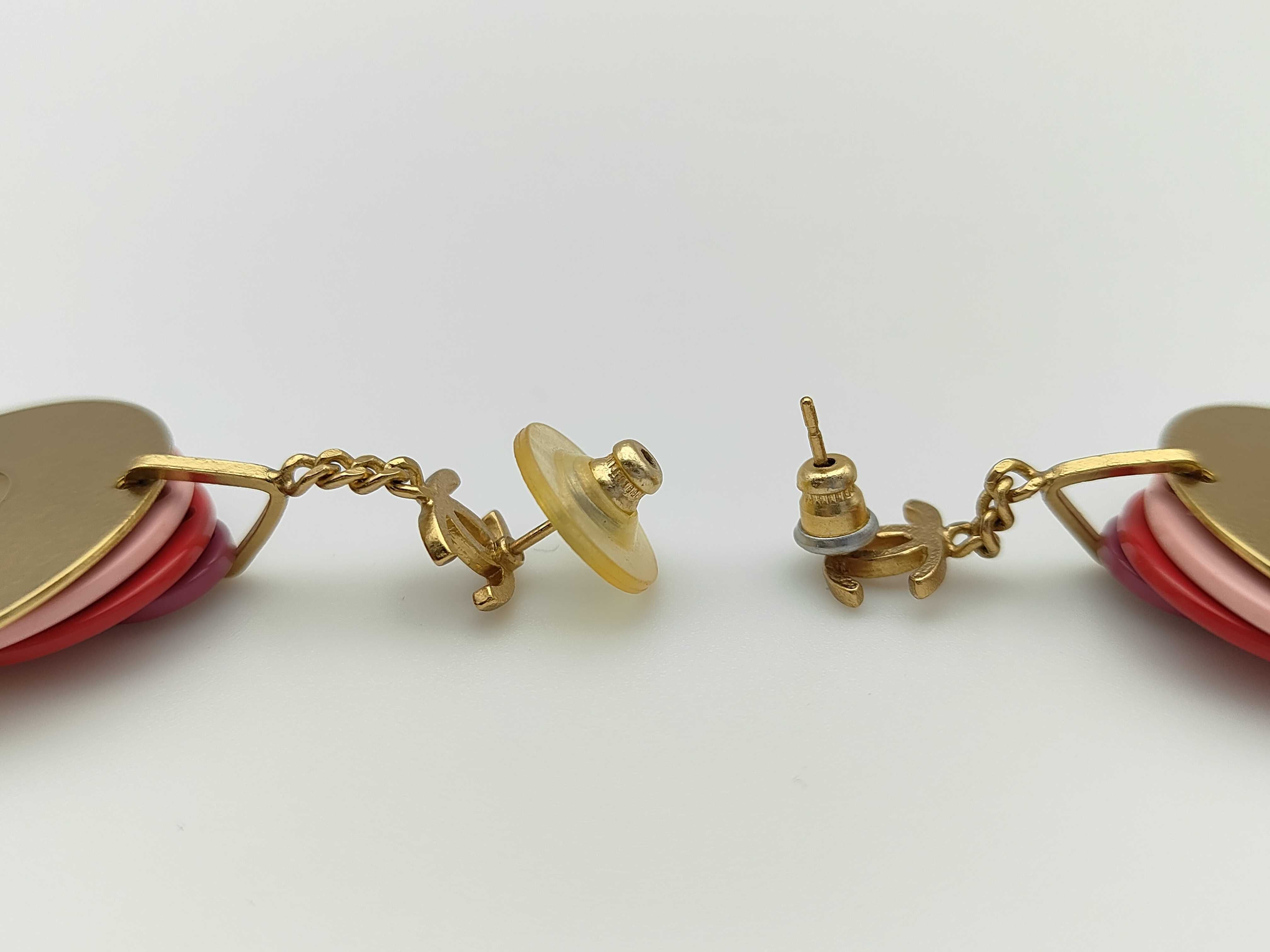 Vintage Coco Mark Round Earrings — view 4