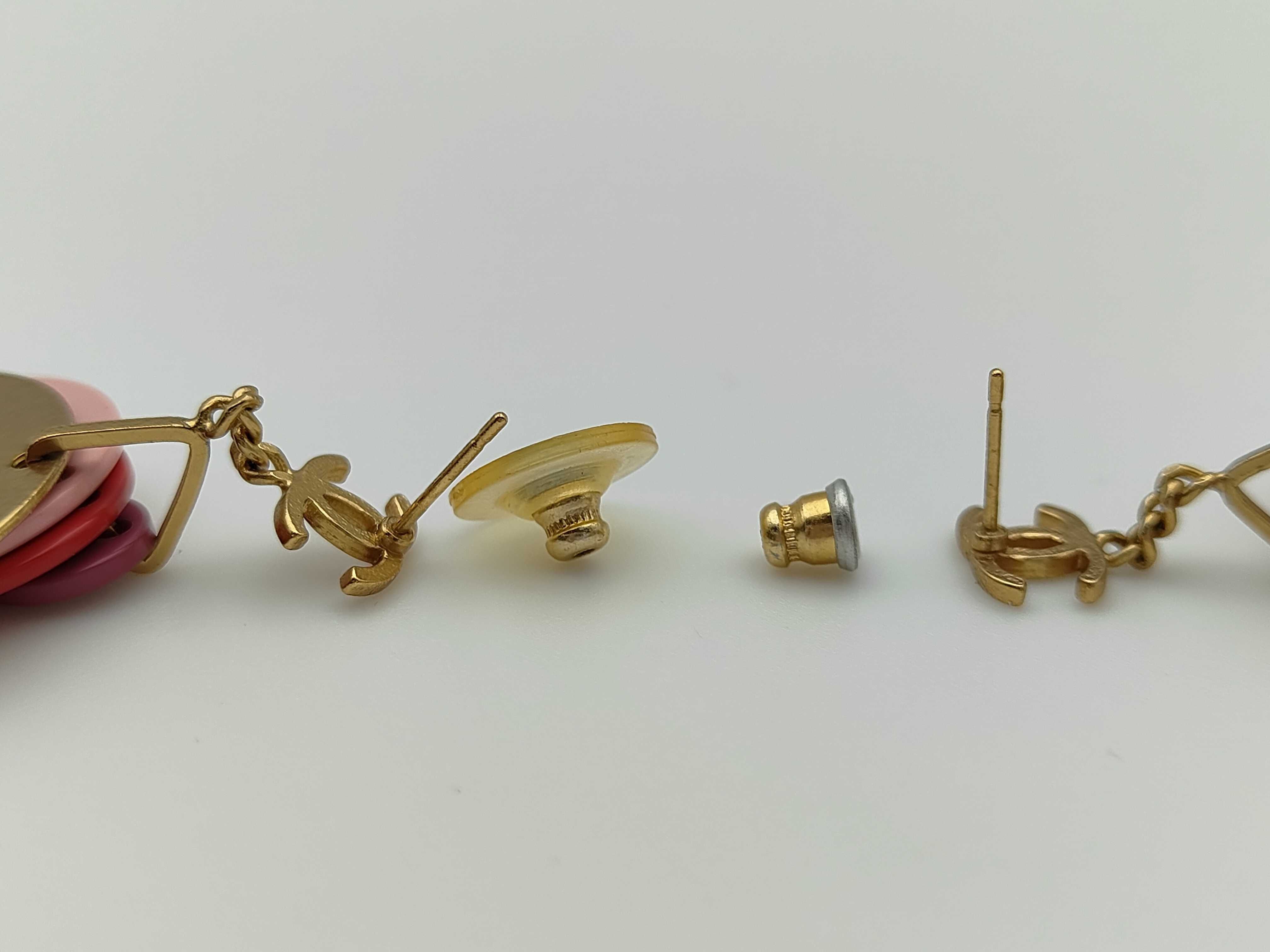 Vintage Coco Mark Round Earrings — view 5