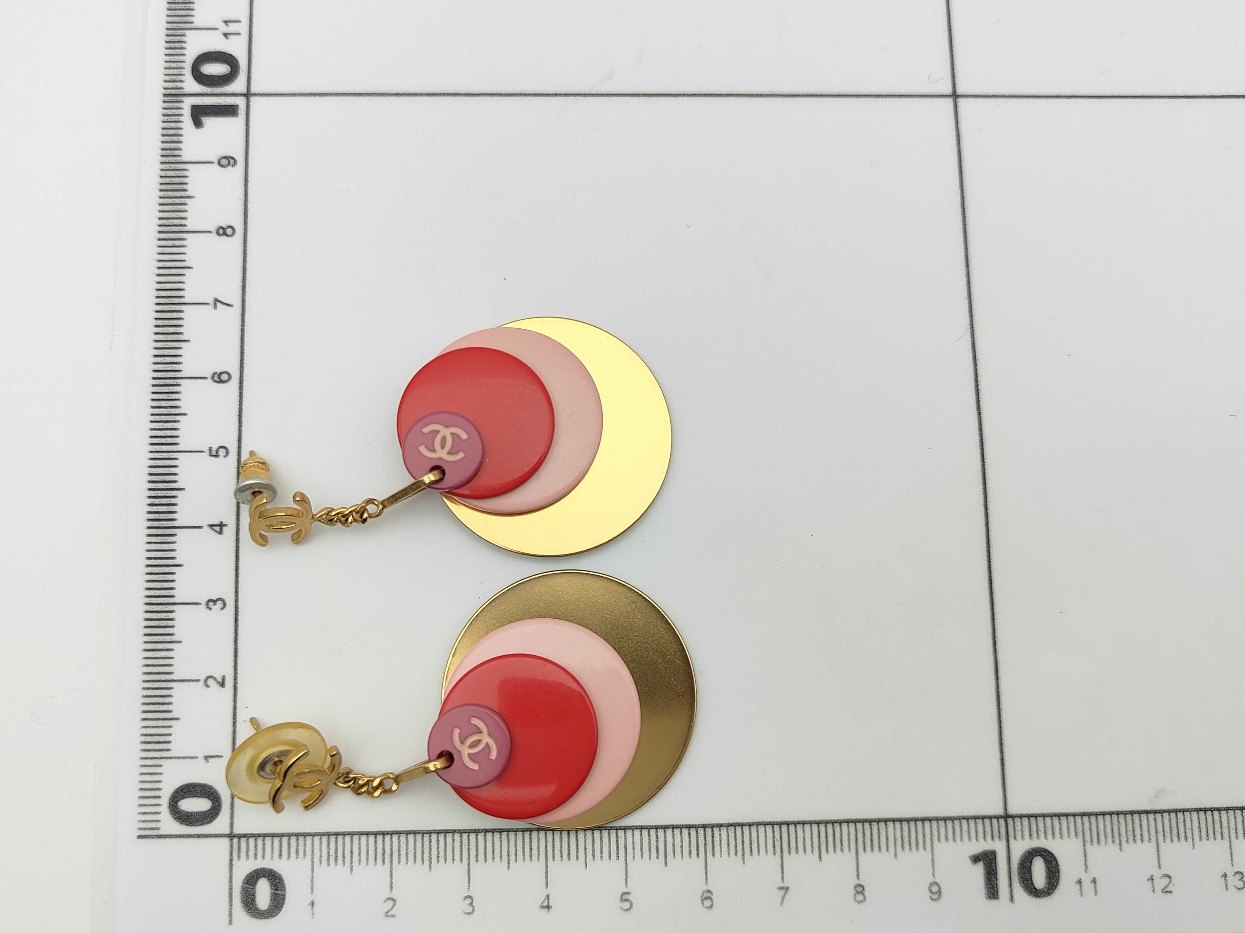 Vintage Coco Mark Round Earrings — view 8