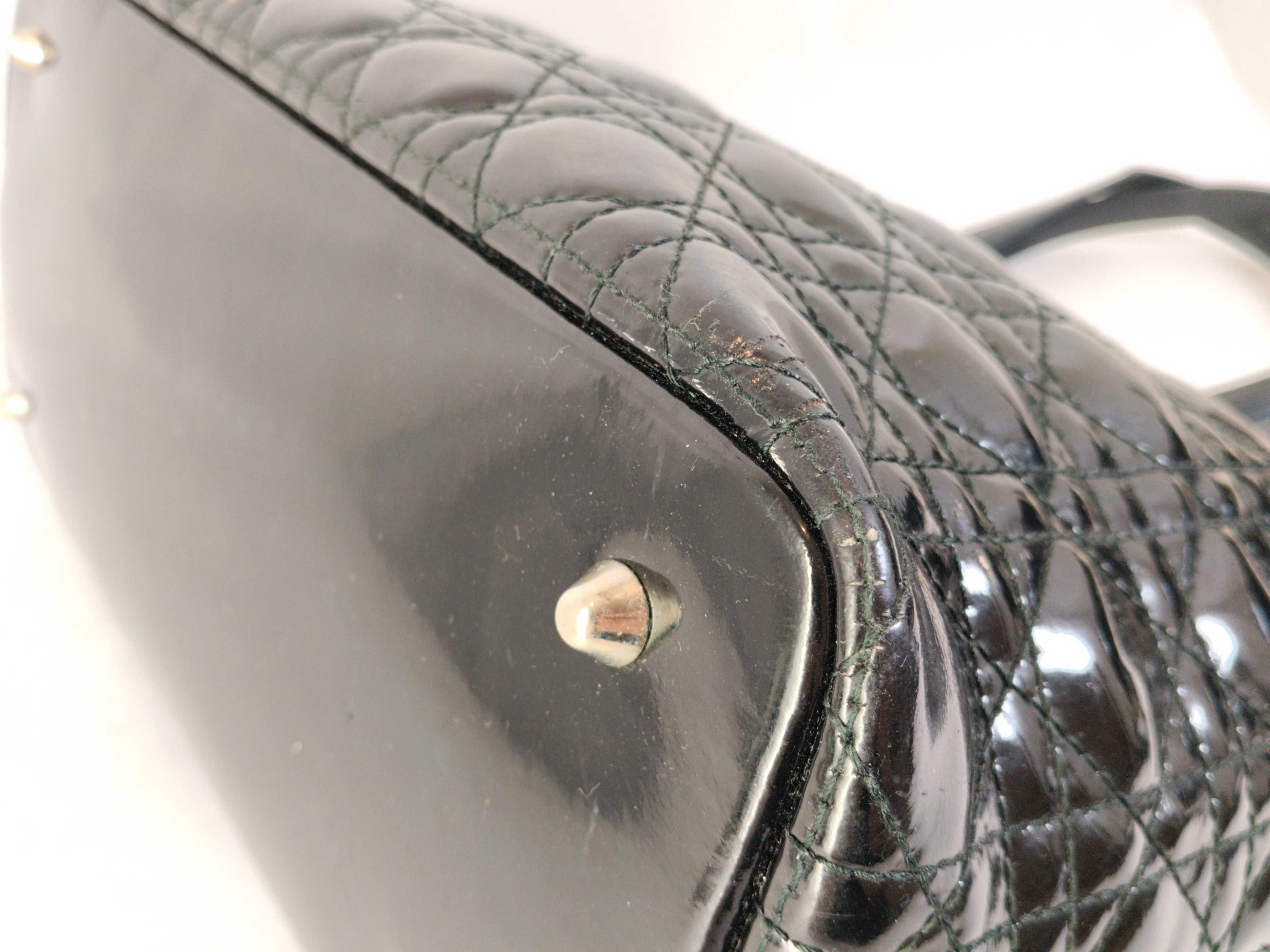 Lady Dior Christian Cannage Black Tote Bag — view 7