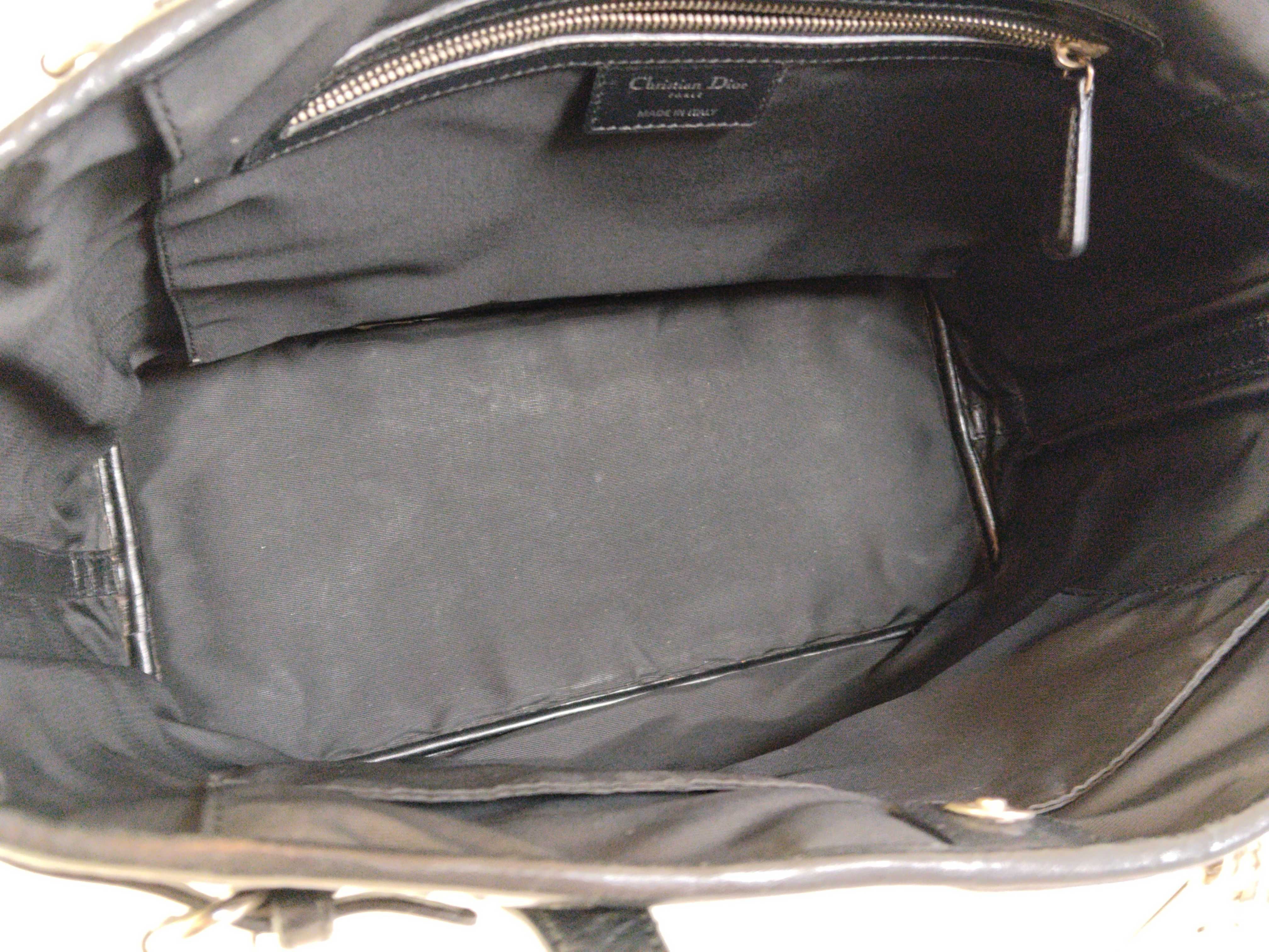 Lady Dior Christian Cannage Black Tote Bag — view 9
