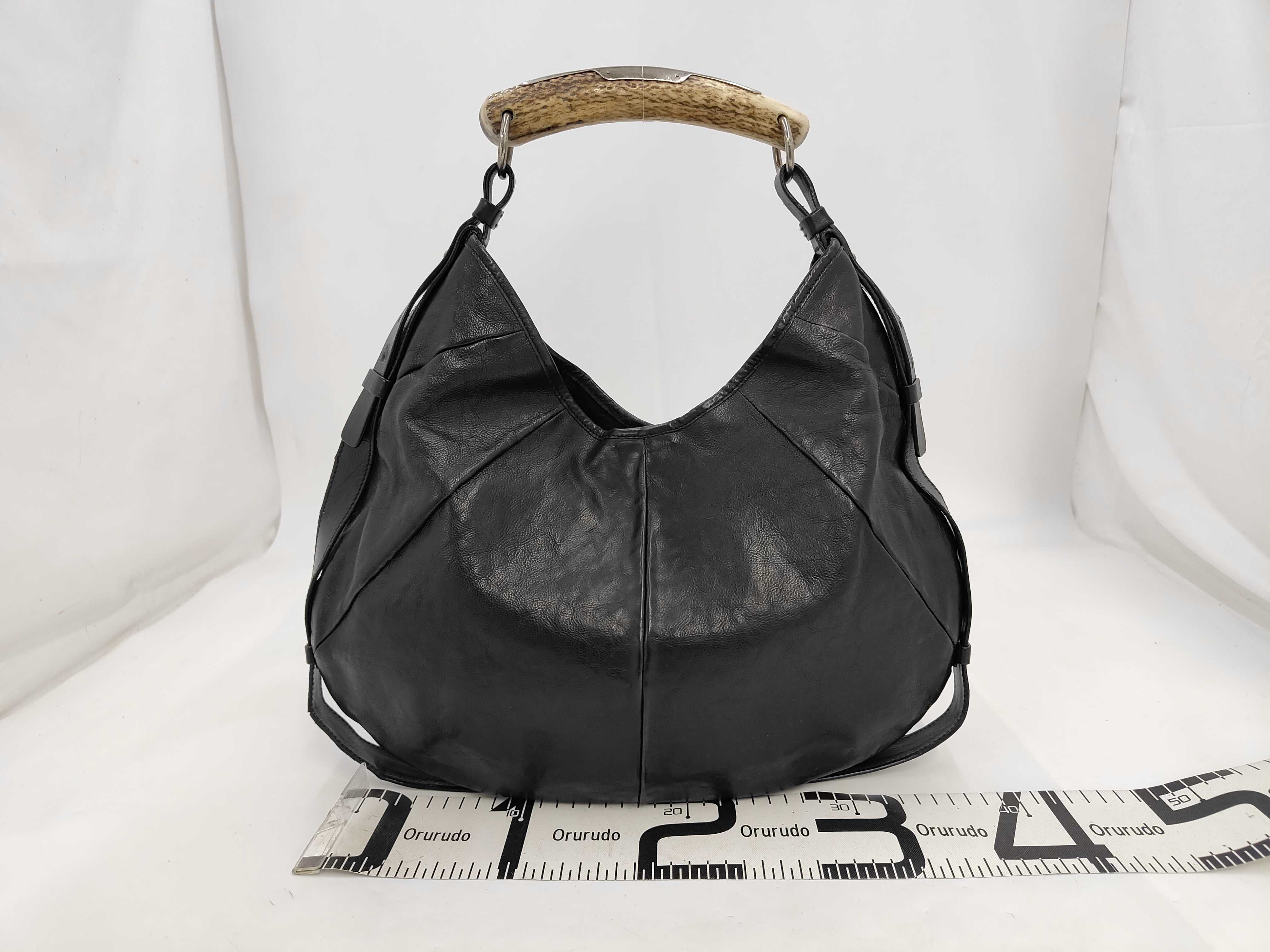 Mombasa One-Shoulder Bag, Leather, Black Handbag — view 2