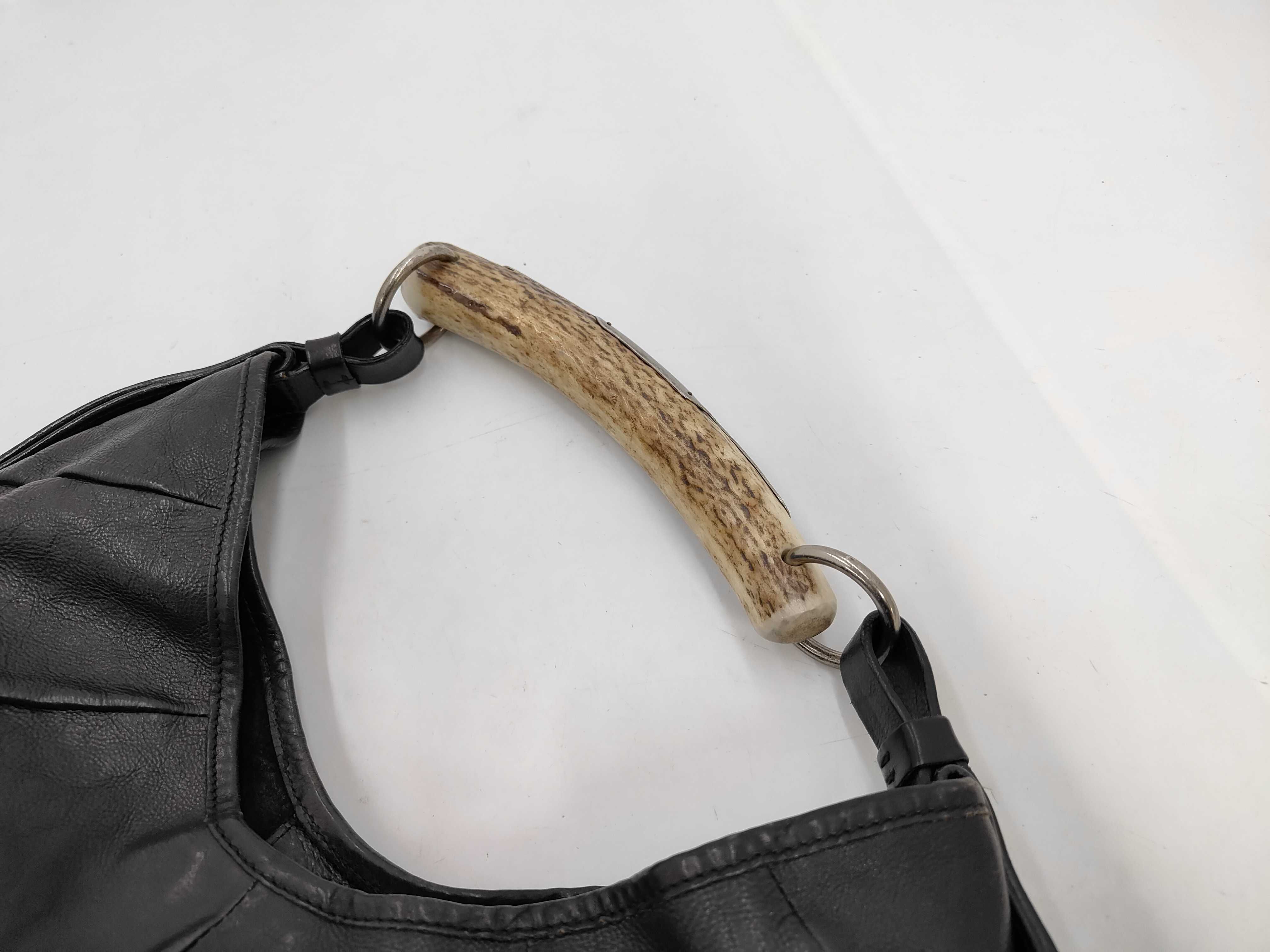 Mombasa One-Shoulder Bag, Leather, Black Handbag — view 5