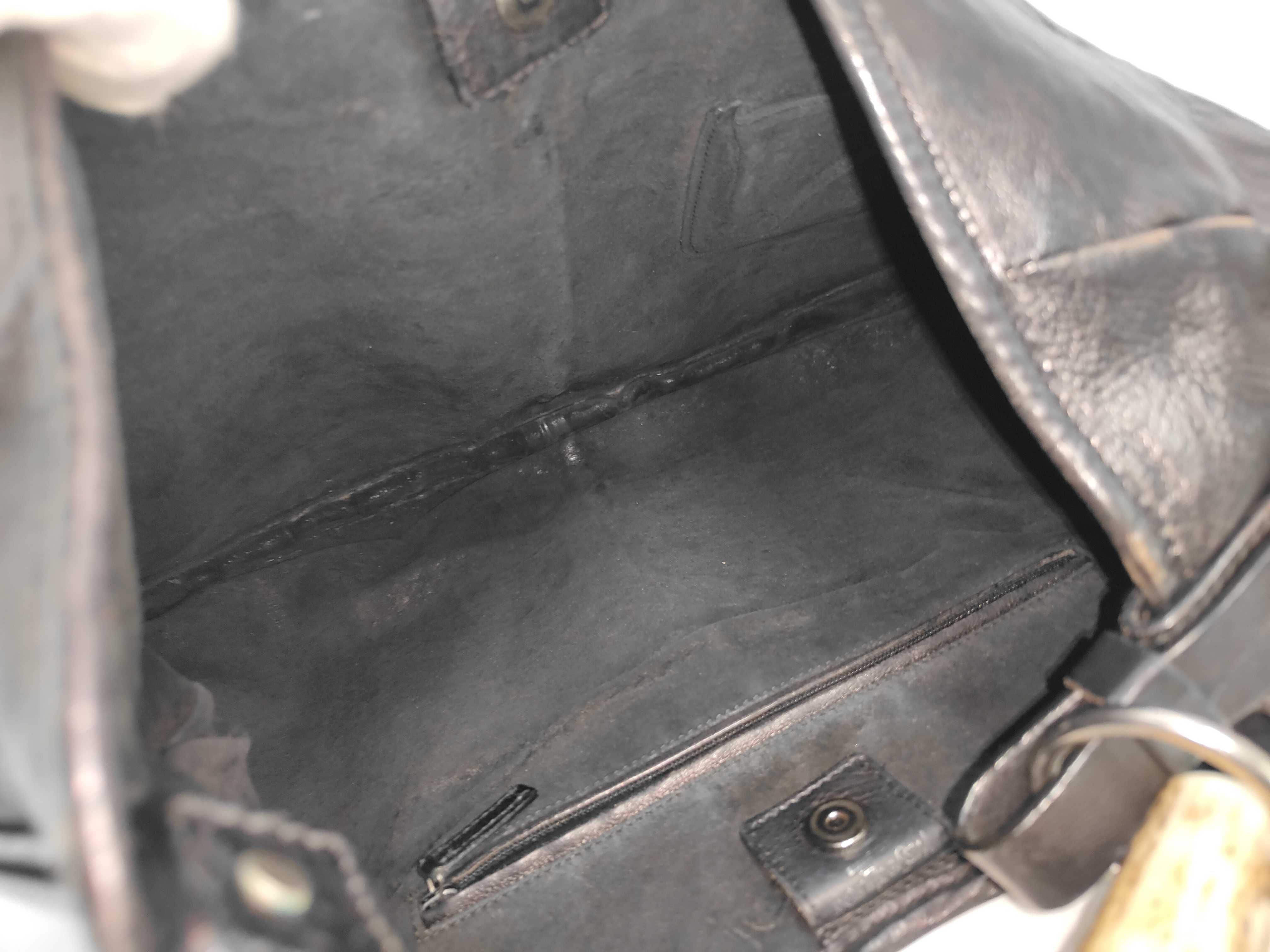 Mombasa One-Shoulder Bag, Leather, Black Handbag — view 8